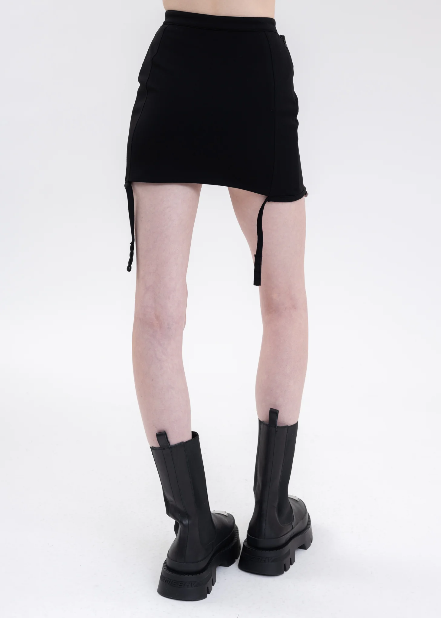 Black XERCES JERSEY SKIRT - Image 4