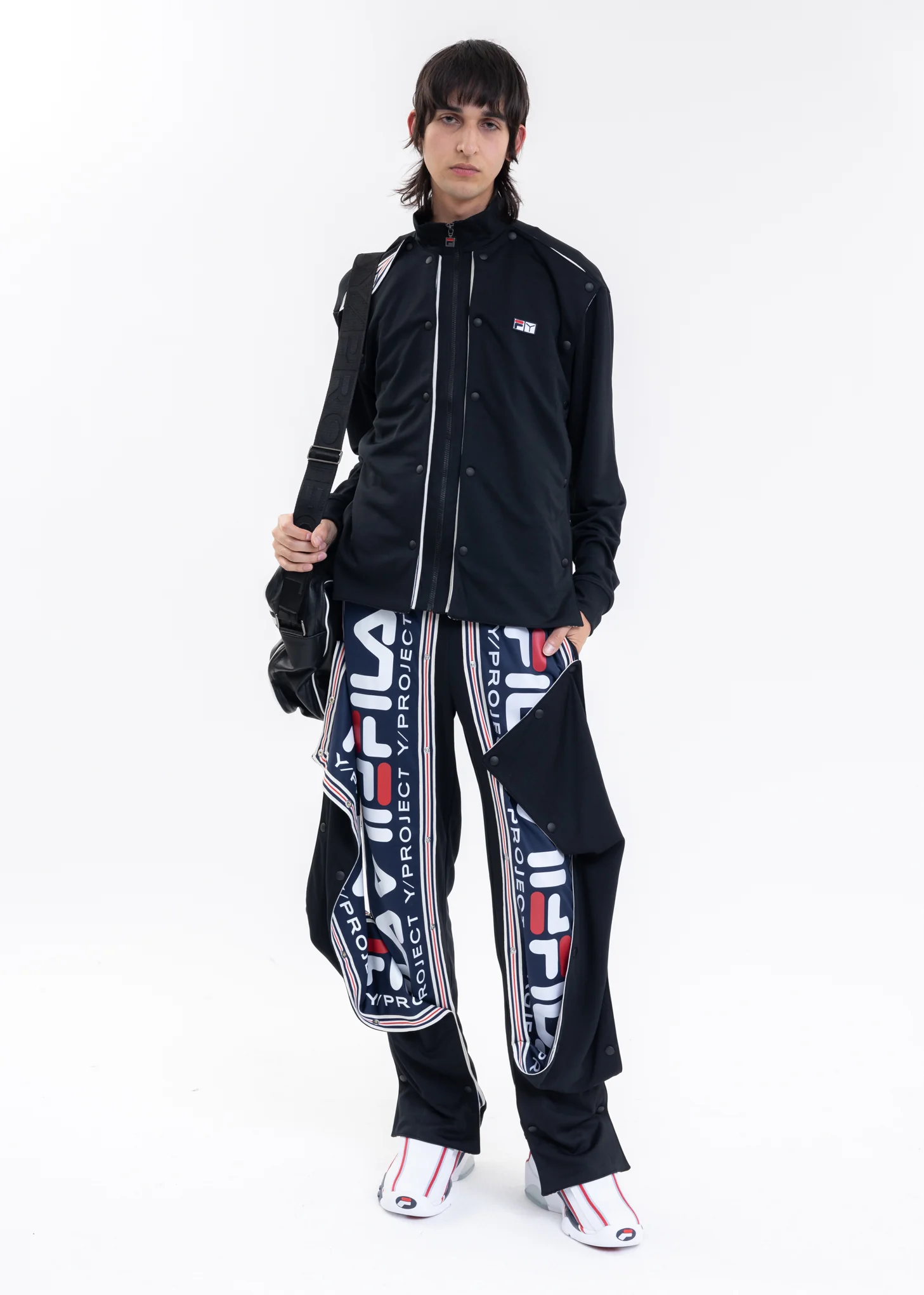 Black Y/PROJECT X FILA PANEL Pants - Image 9