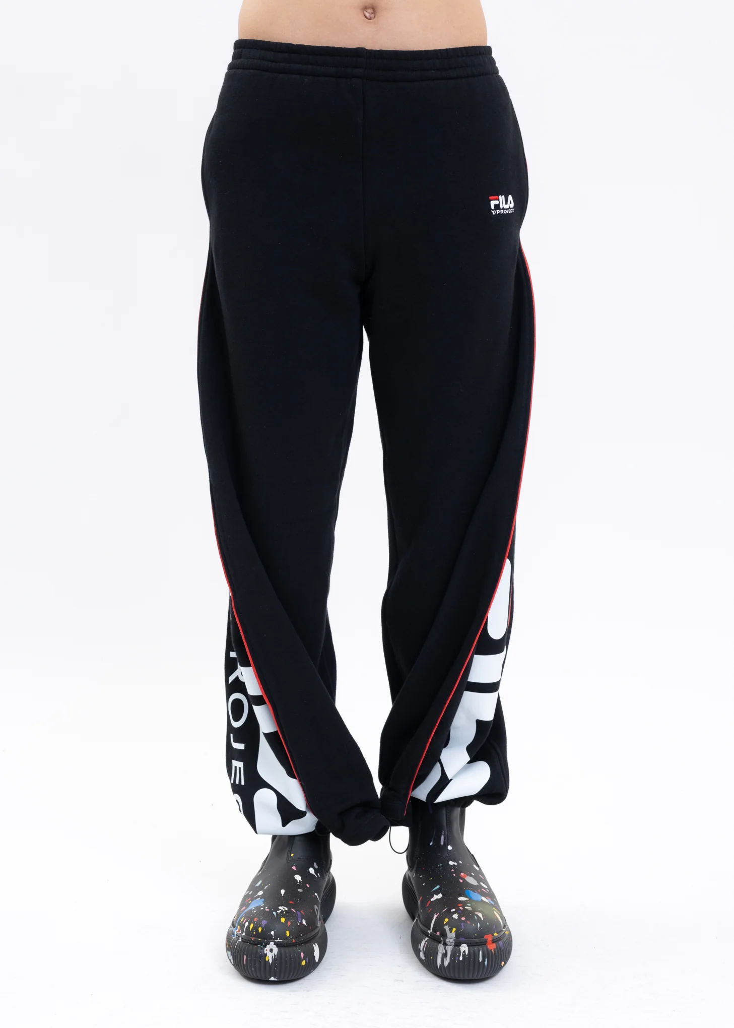Black Y/PROJECT X FILA PANEL Sweater Pants