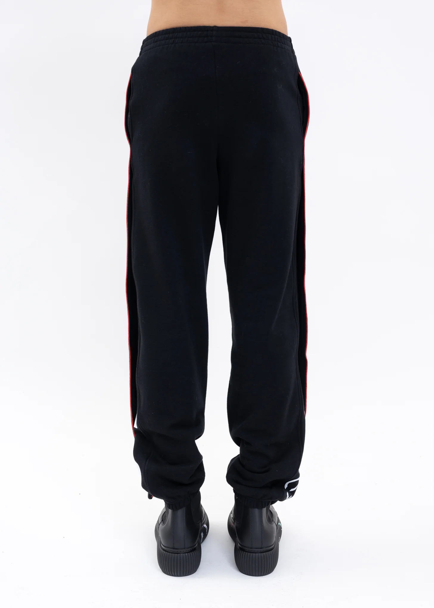 Black Y/PROJECT X FILA PANEL Sweater Pants - Image 3