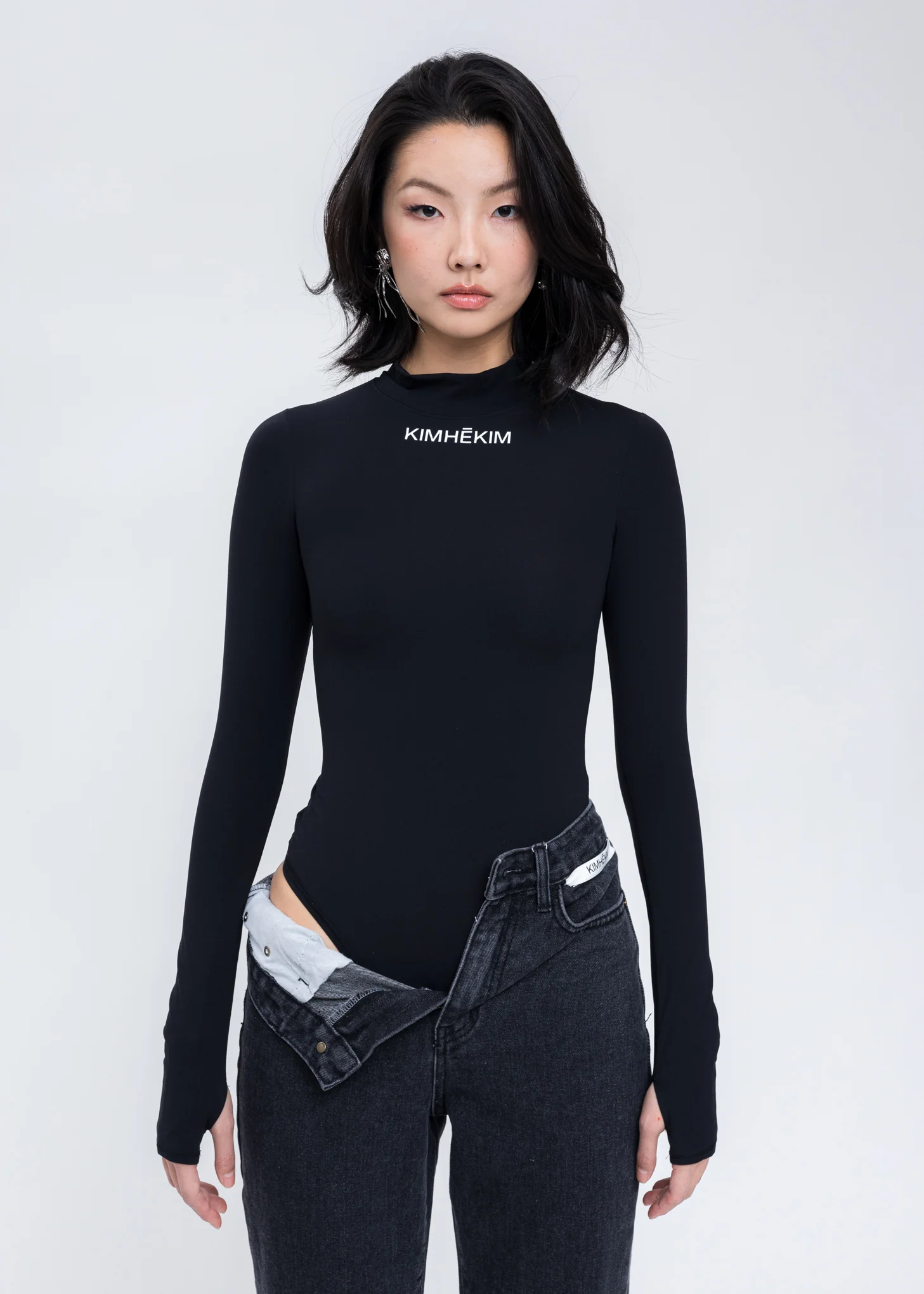 Black Yoga Bodysuit