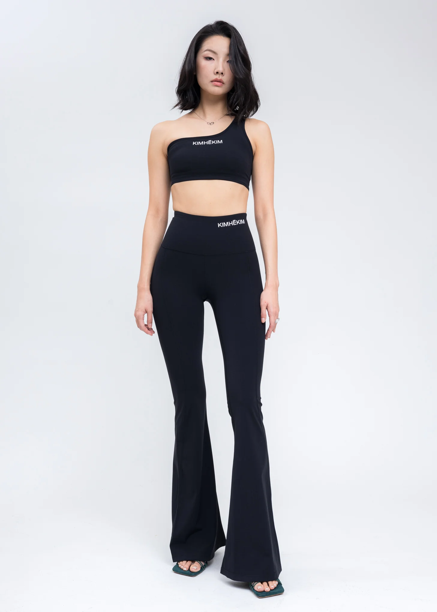 Black Yoga Flared Leggings - Image 6