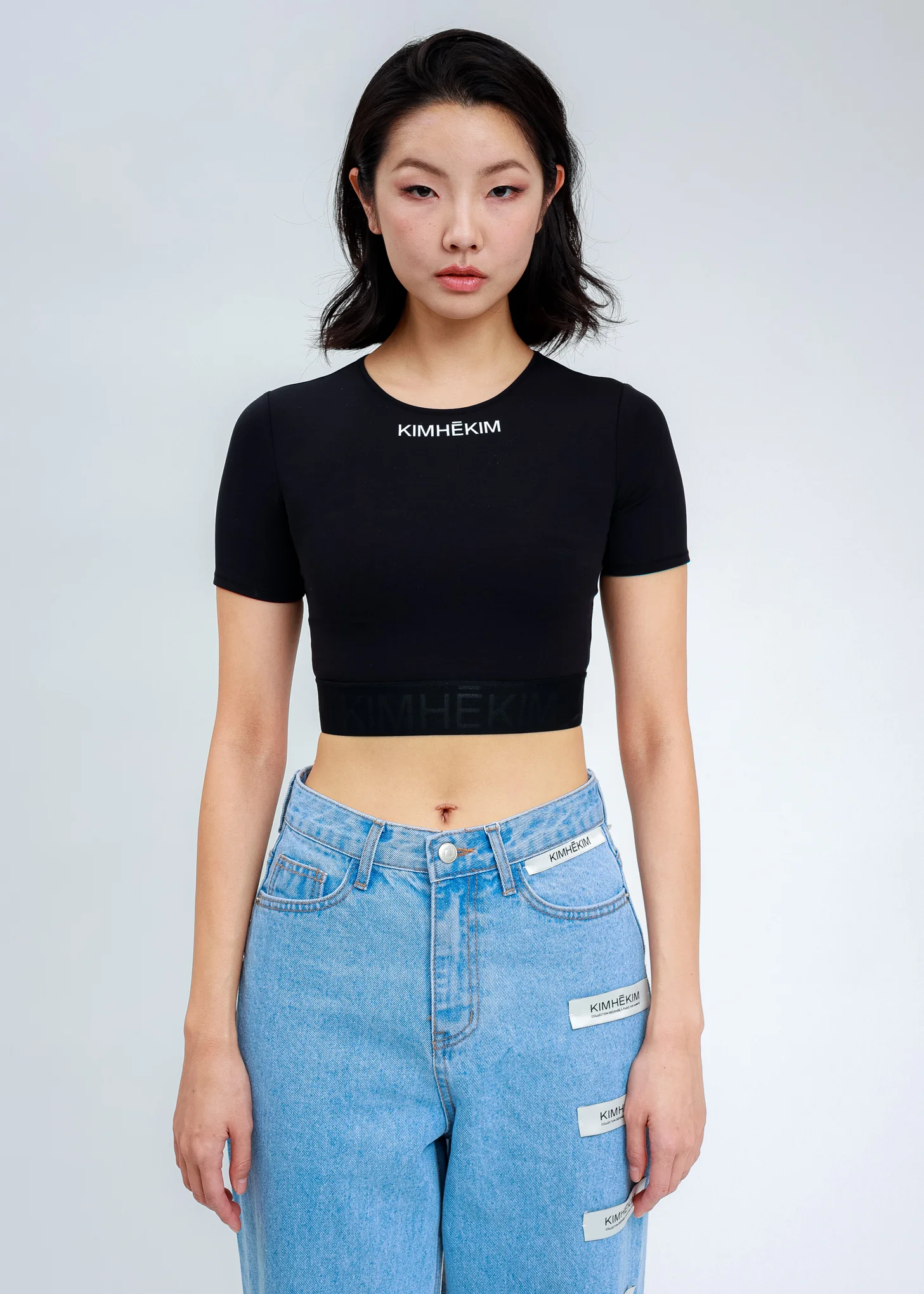 Black Yoga Short Sleeves Top