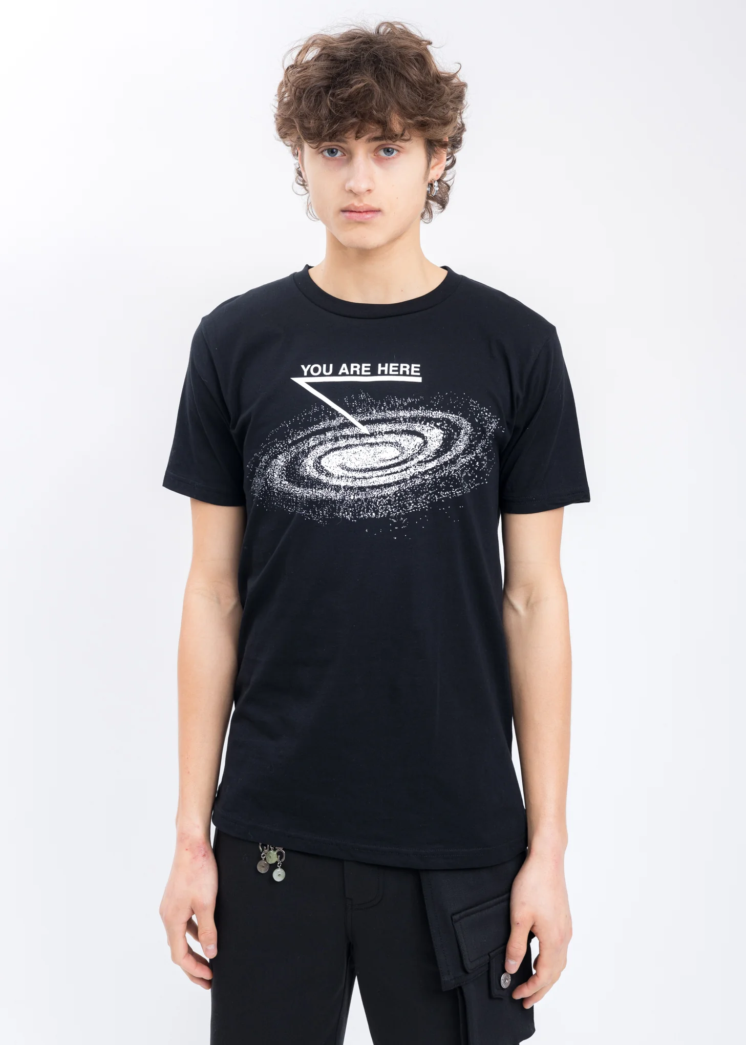Black YOU ARE HERE T-Shirt