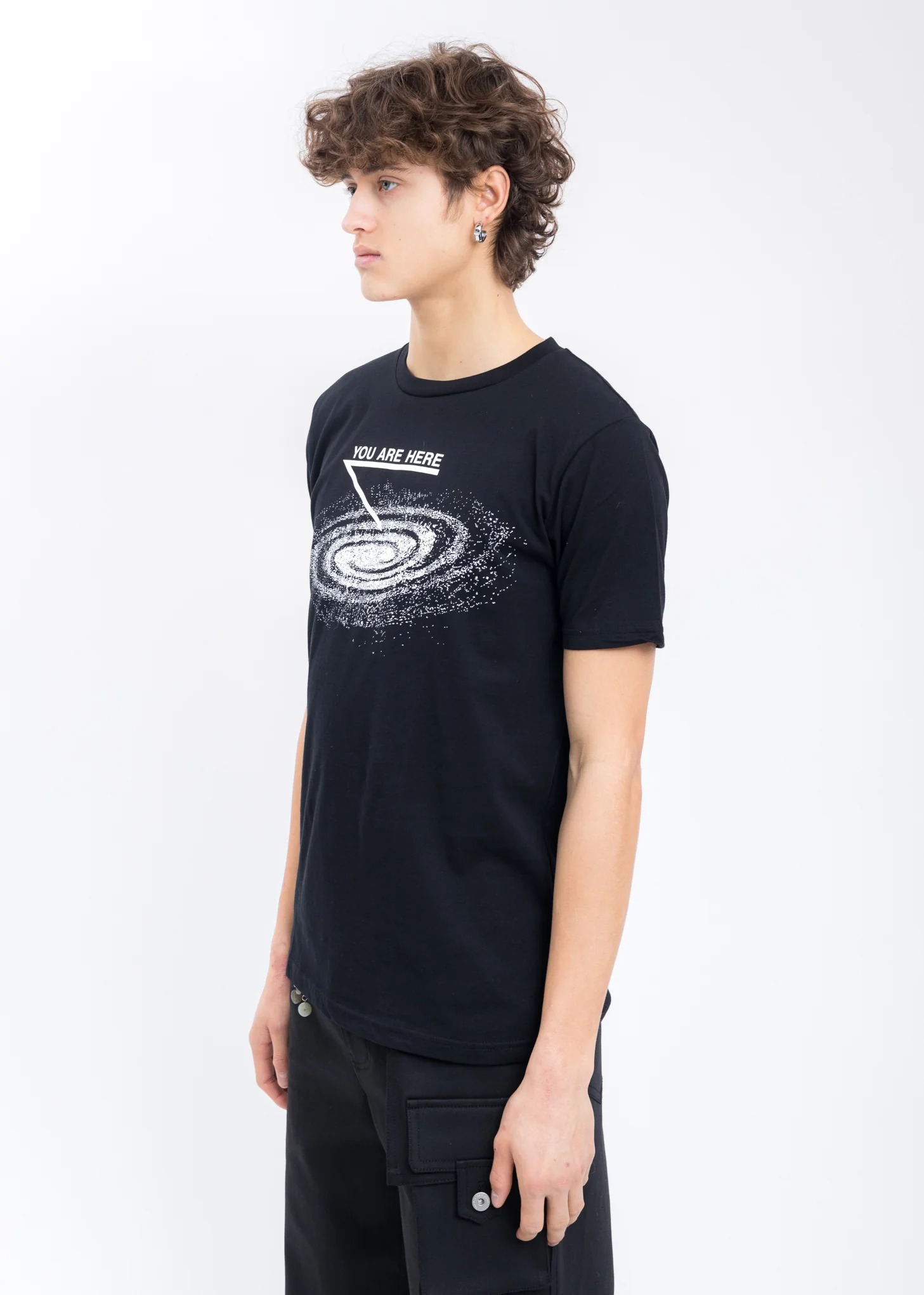Black YOU ARE HERE T-Shirt - Image 3
