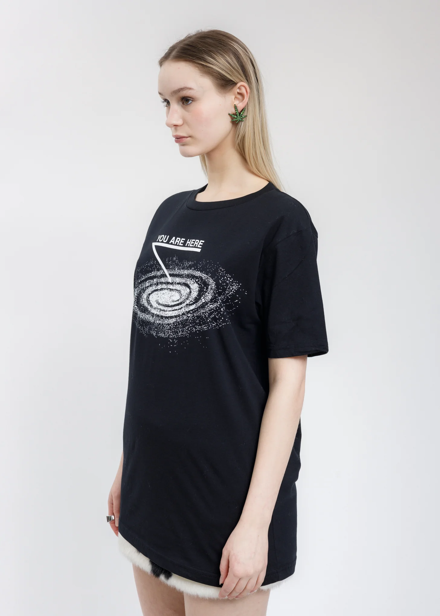 Black YOU ARE HERE T-Shirt - Image 3