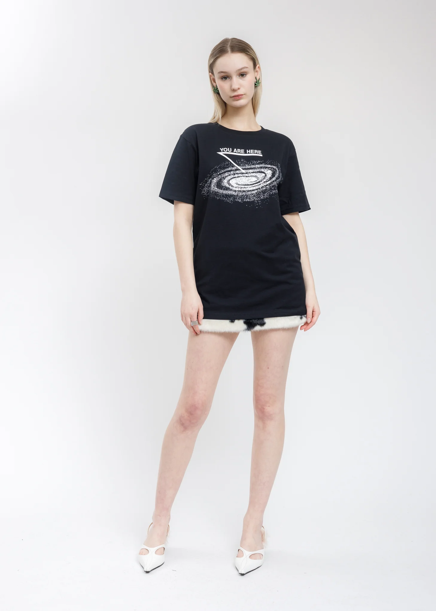 Black YOU ARE HERE T-Shirt - Image 5
