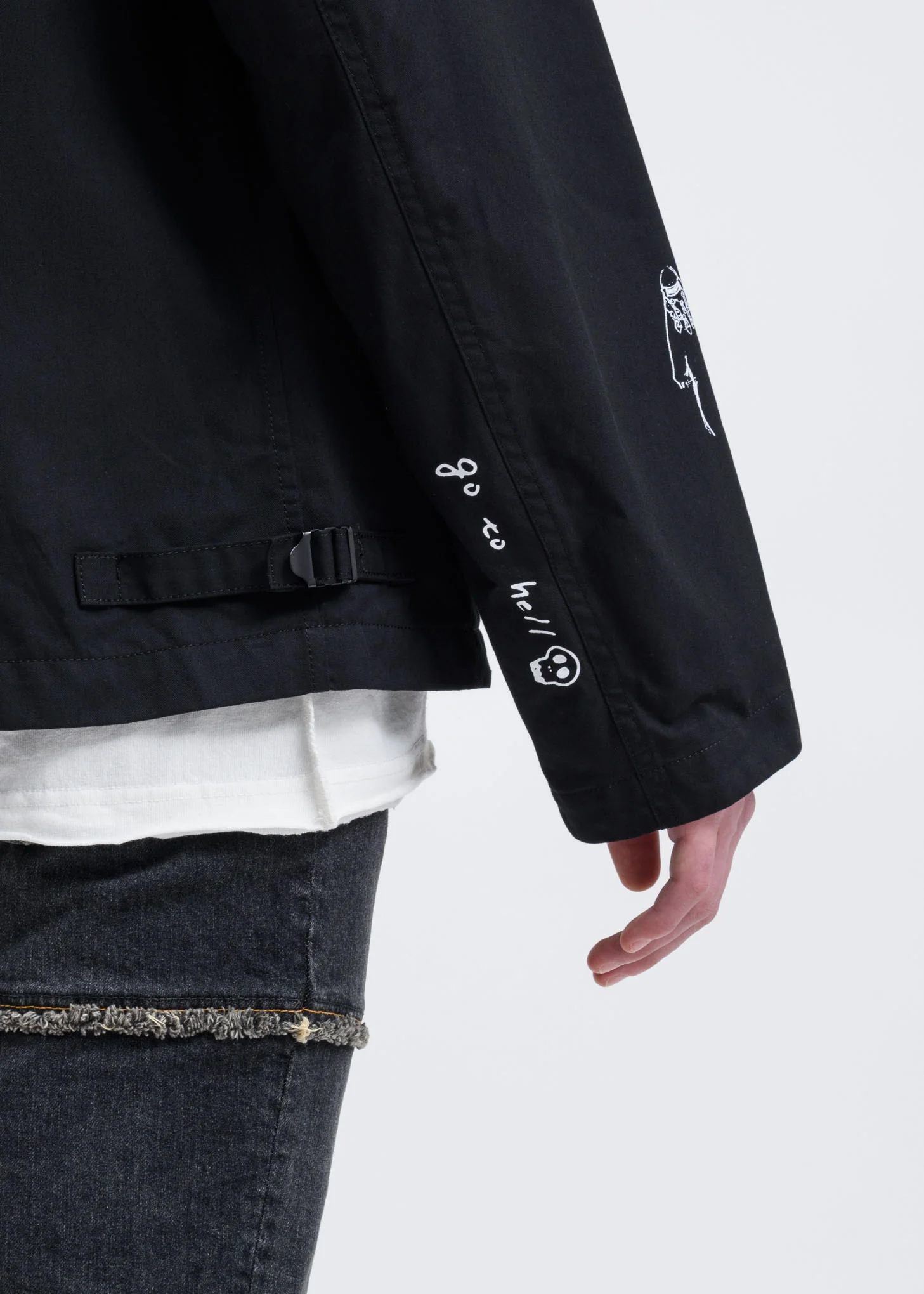 Black Yuji Okamoto Graphic Jacket - Image 6