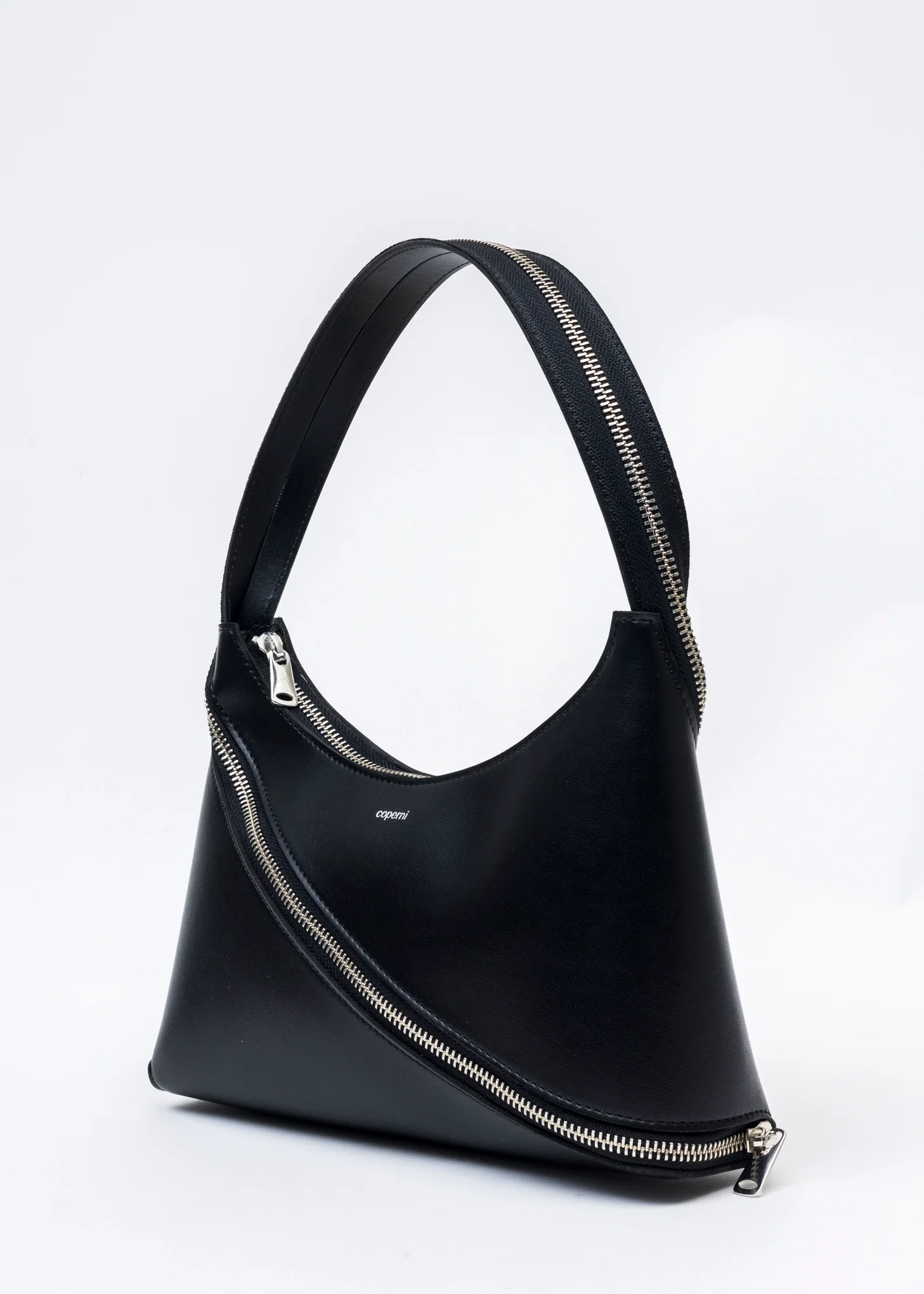 BLACK ZIP BAGUETTE BAG - Image 6