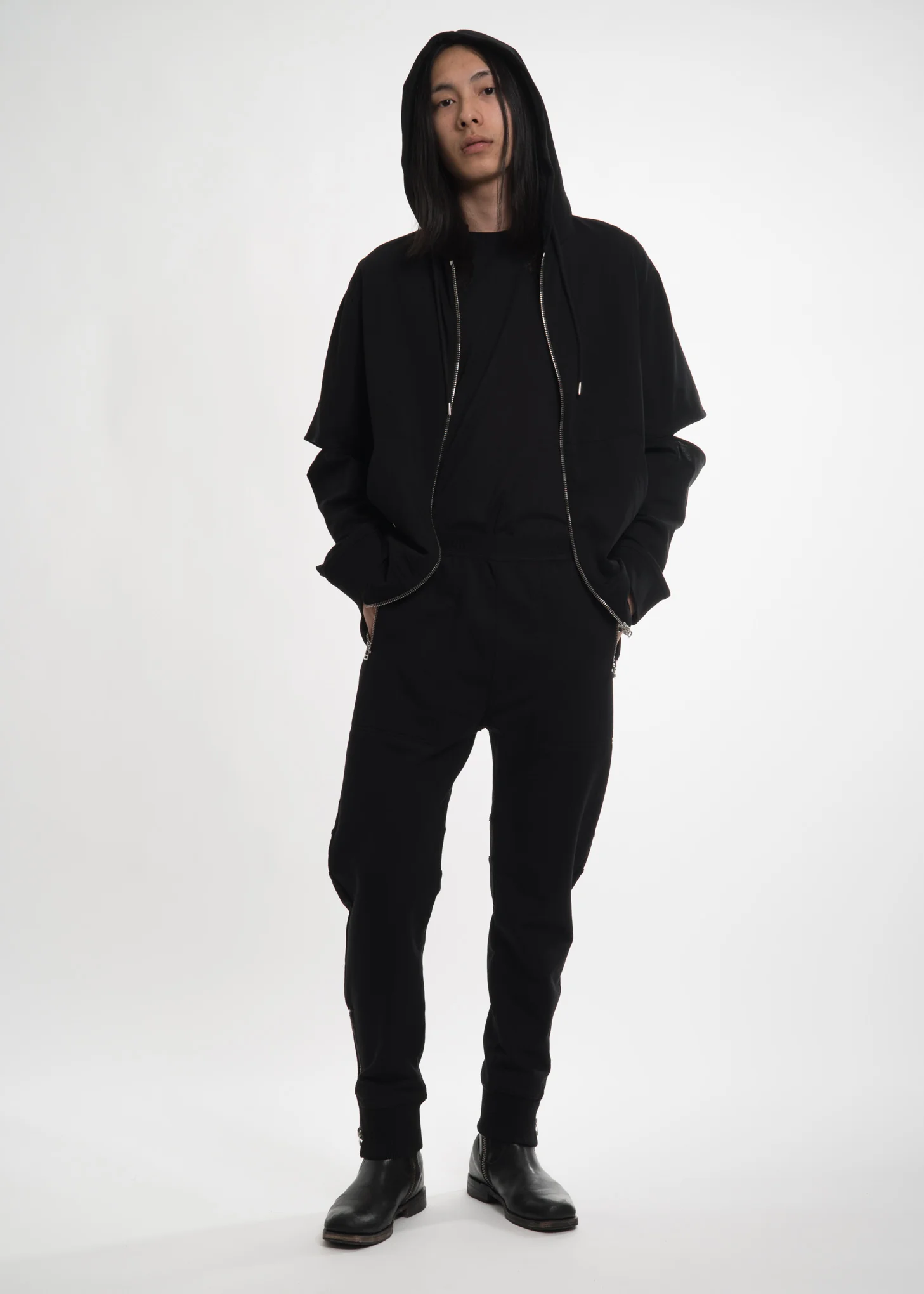 Black Zip Jogger - Image 8