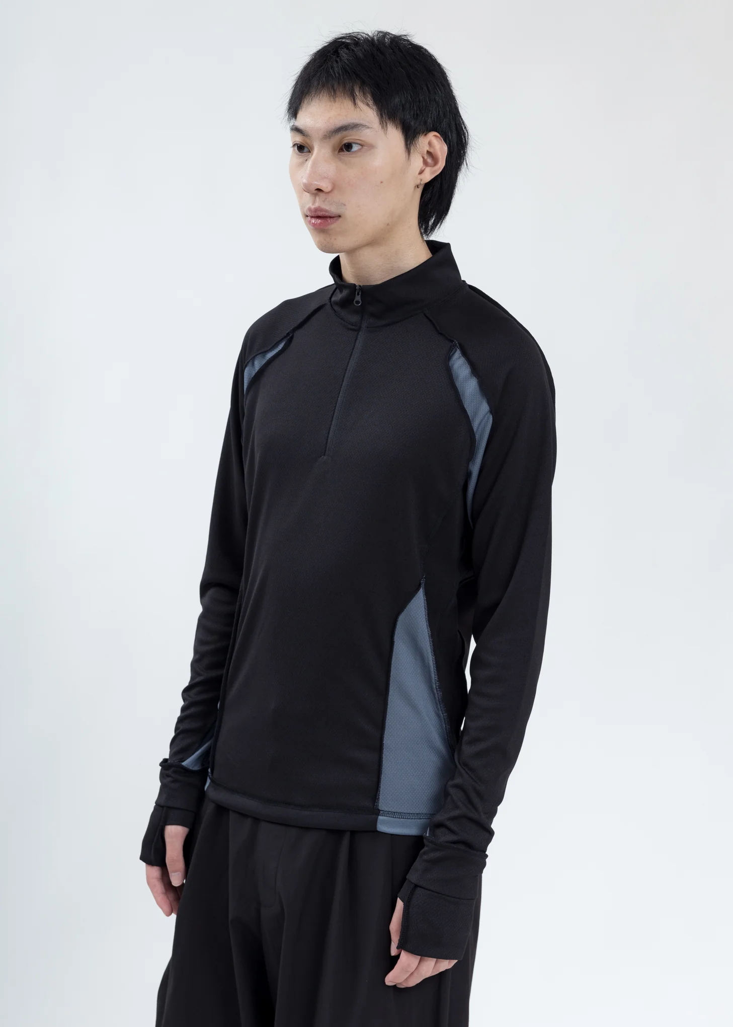Black Zip Necktop - Image 3