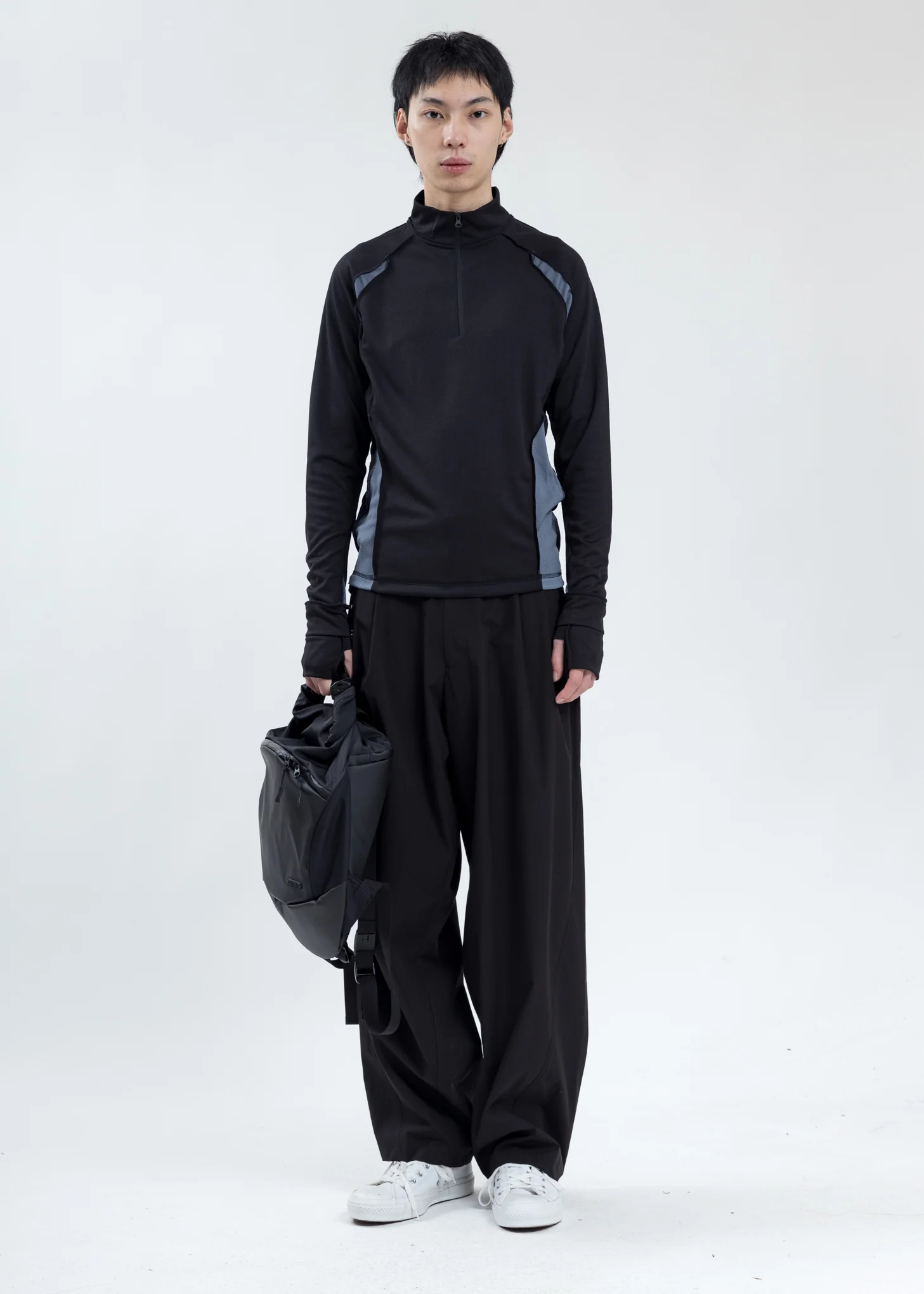 Black Zip Necktop - Image 5