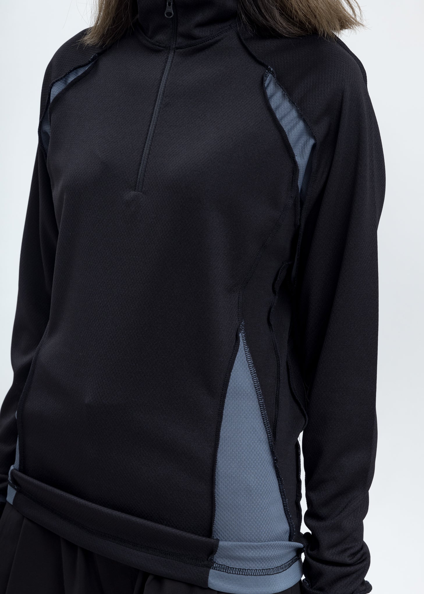 Black Zip Necktop - Image 4