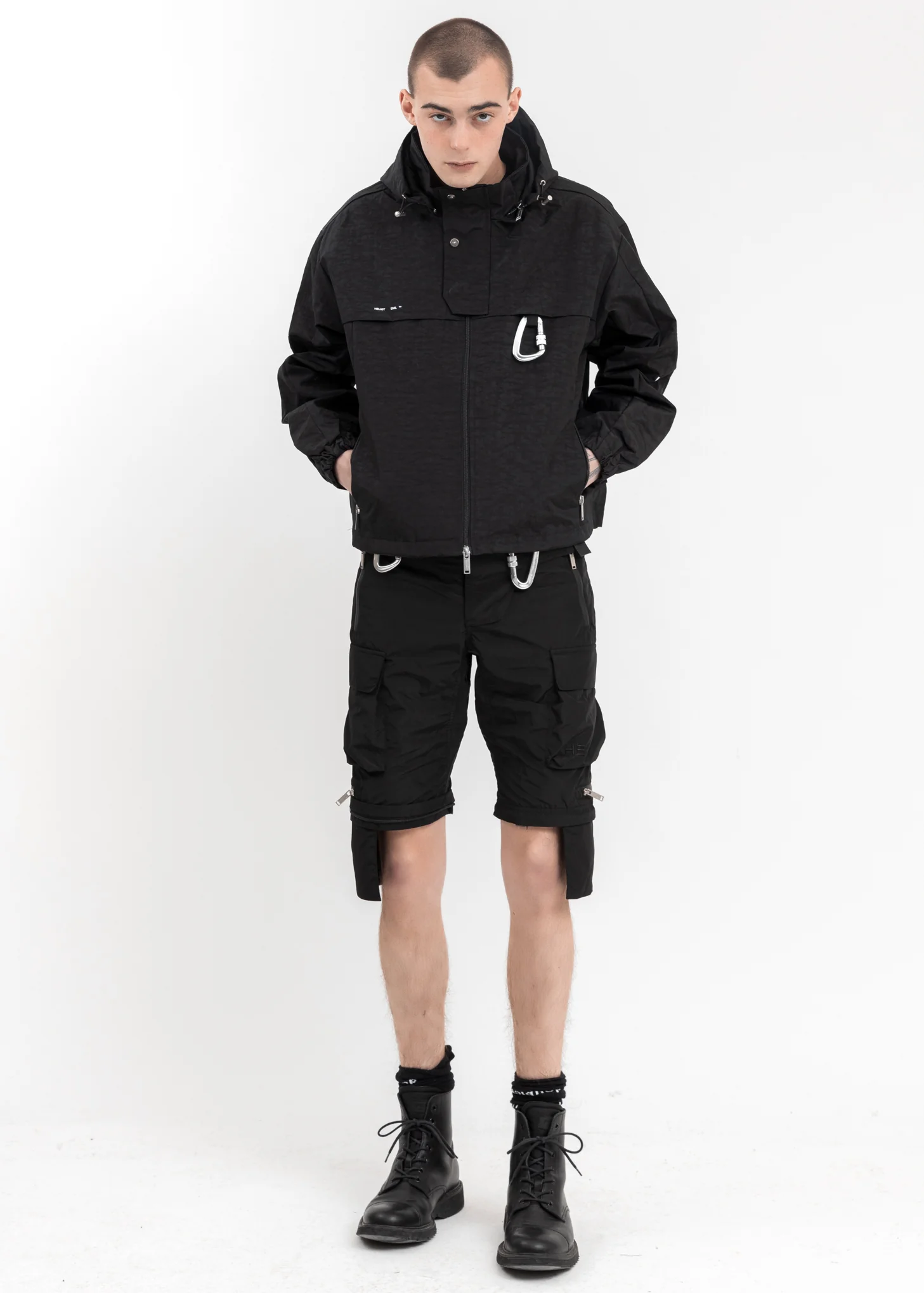 Black Zip Off Cargo Pants - Image 12