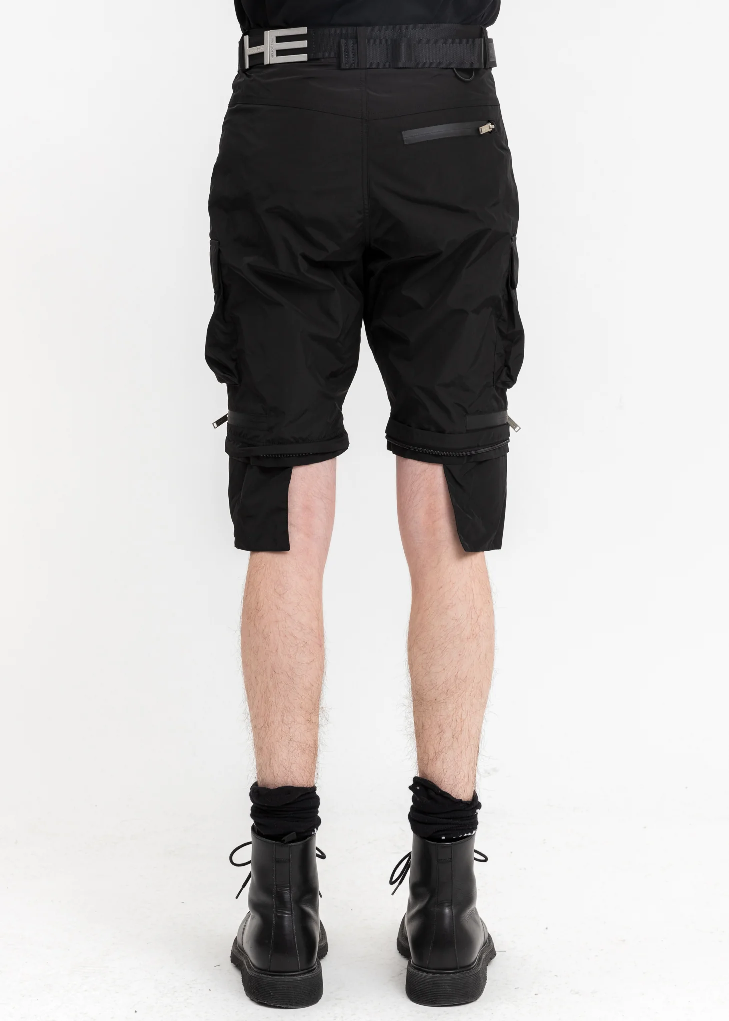 Black Zip Off Cargo Pants - Image 6