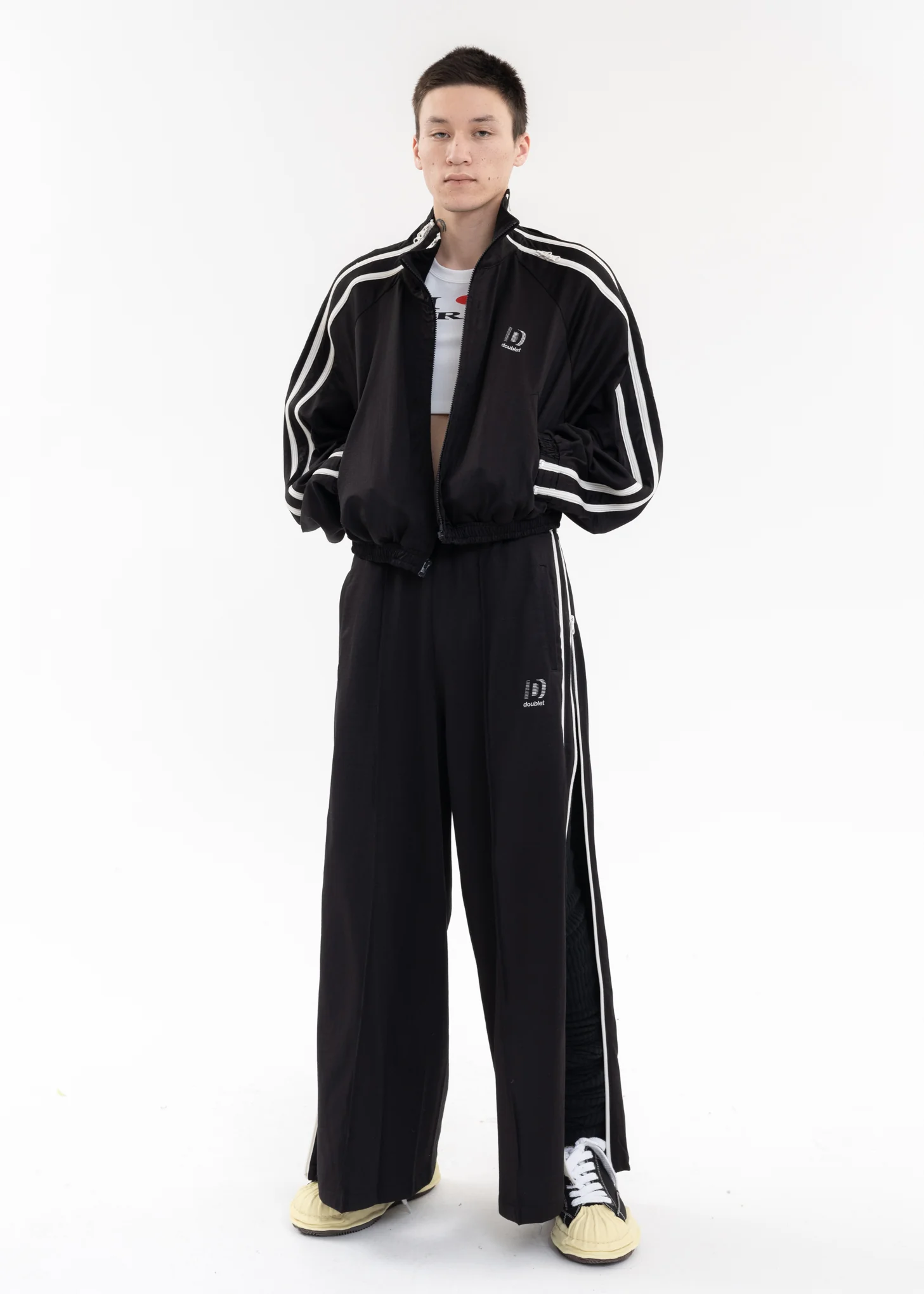 Black ZIP UP TRACK JACKET - Image 10