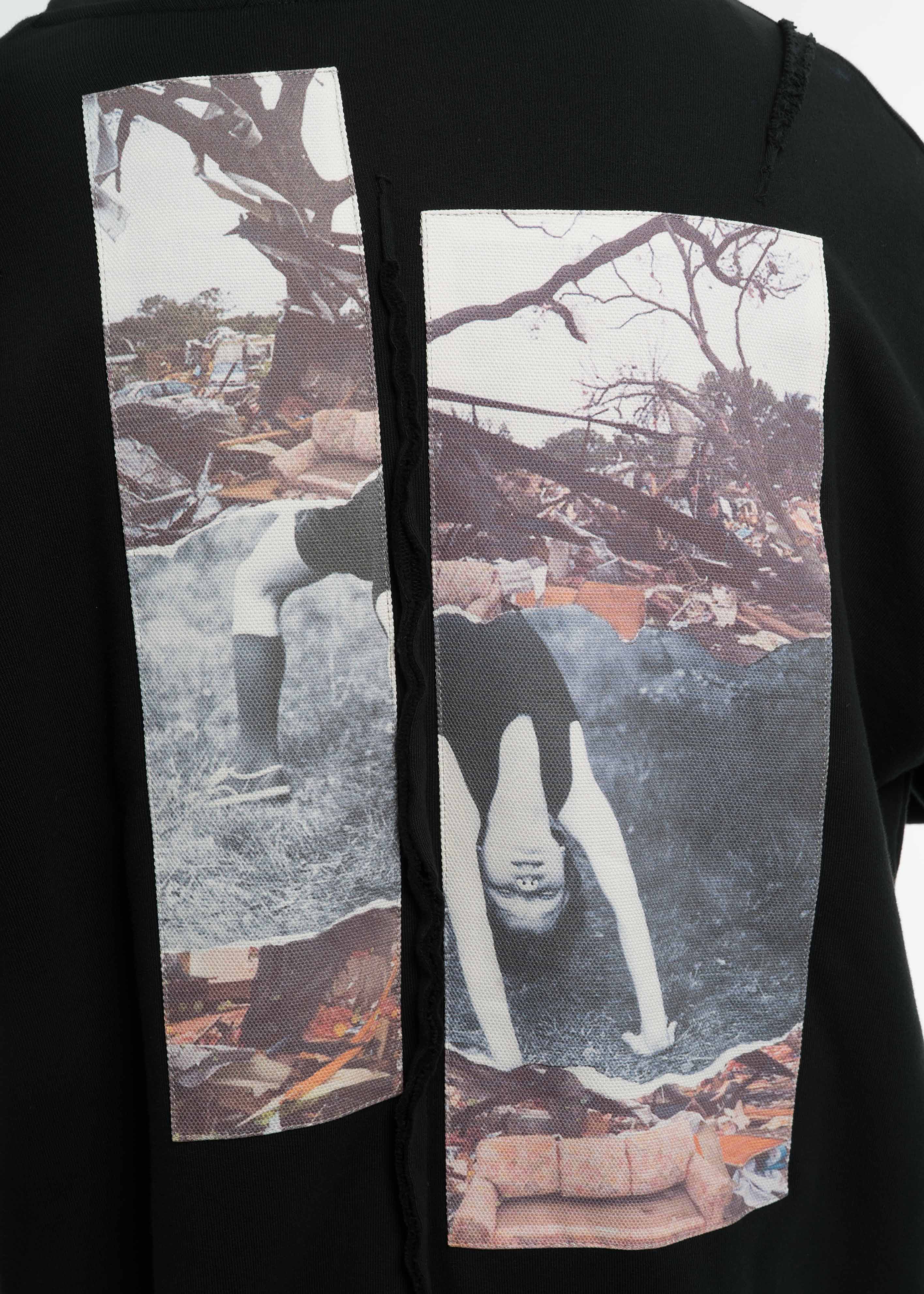Black Zipped Hoodie AW17 - Image 5