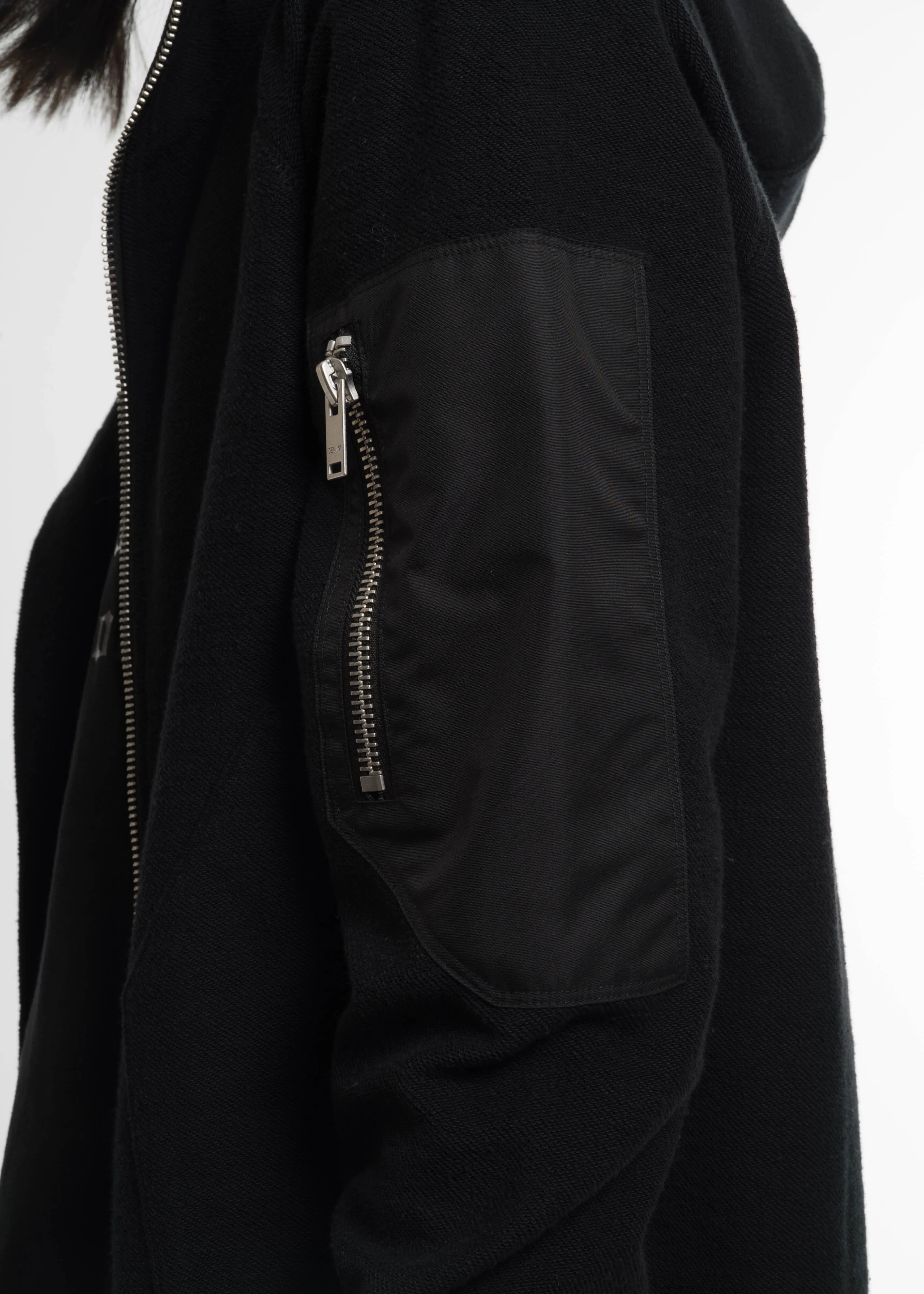 Black Zipper Hoodie - Image 6