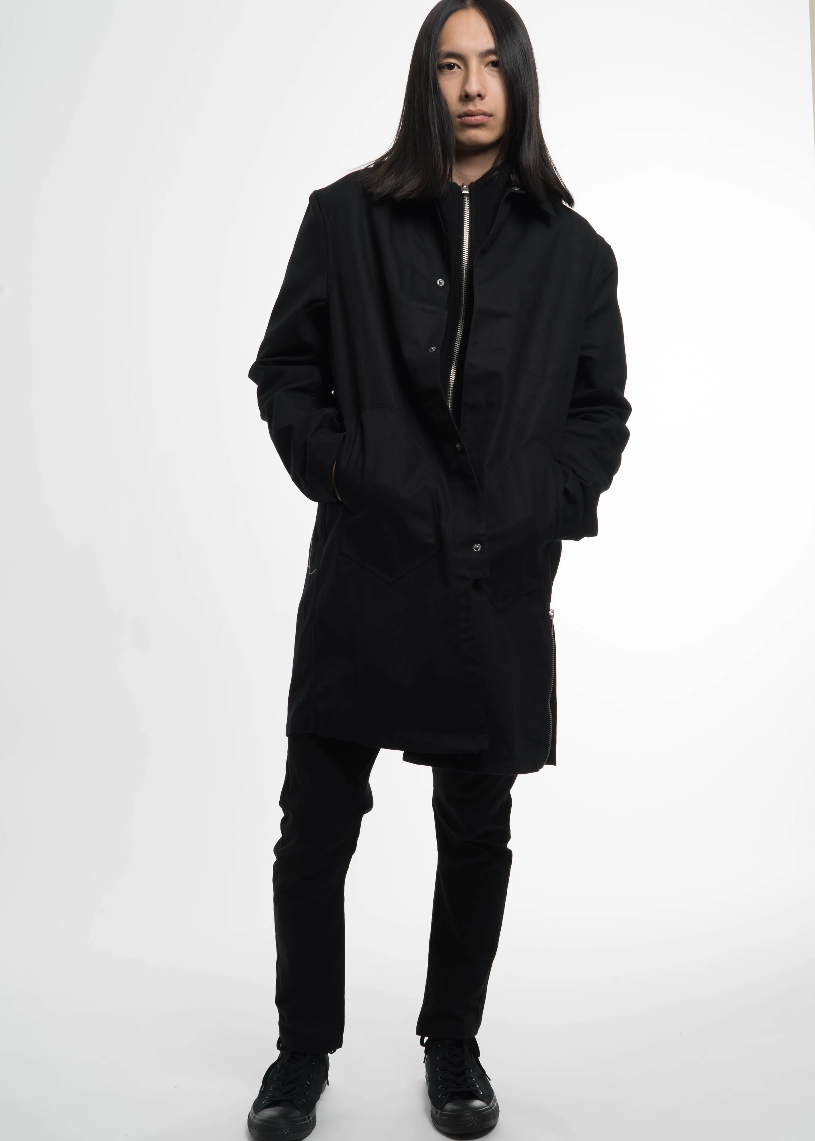 Black Zipper Hoodie - Image 7
