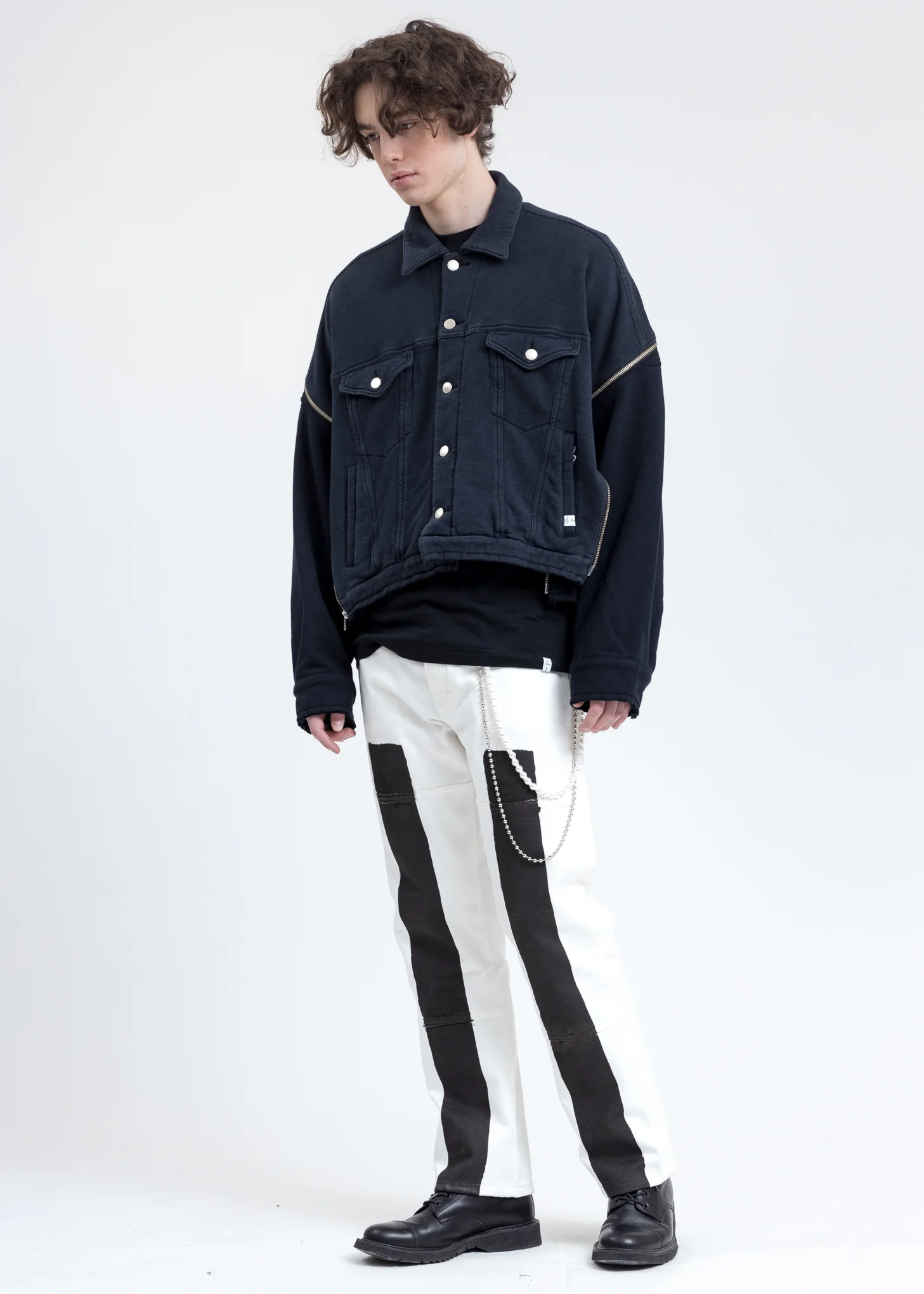 Black Zipper Jacket - Image 6