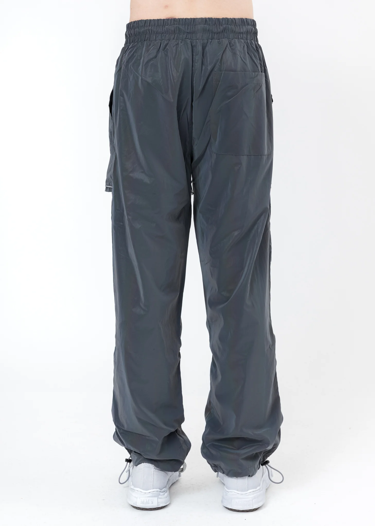 Black Zippered Sweat Pants (Reflective) - Image 5