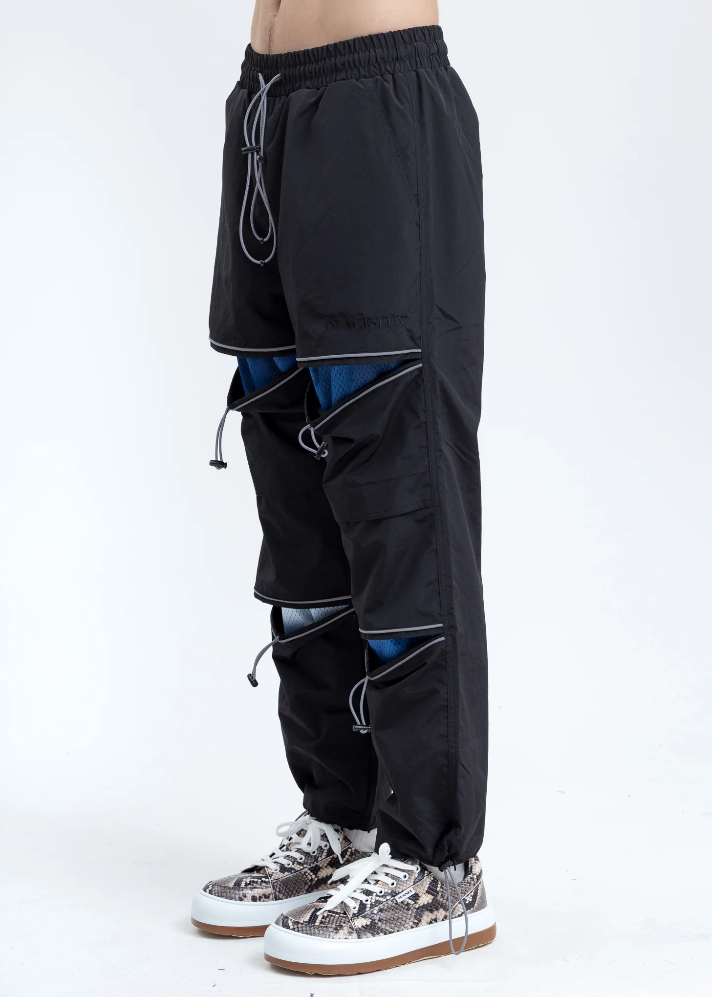 Black Zippered Sweatpants - Image 3