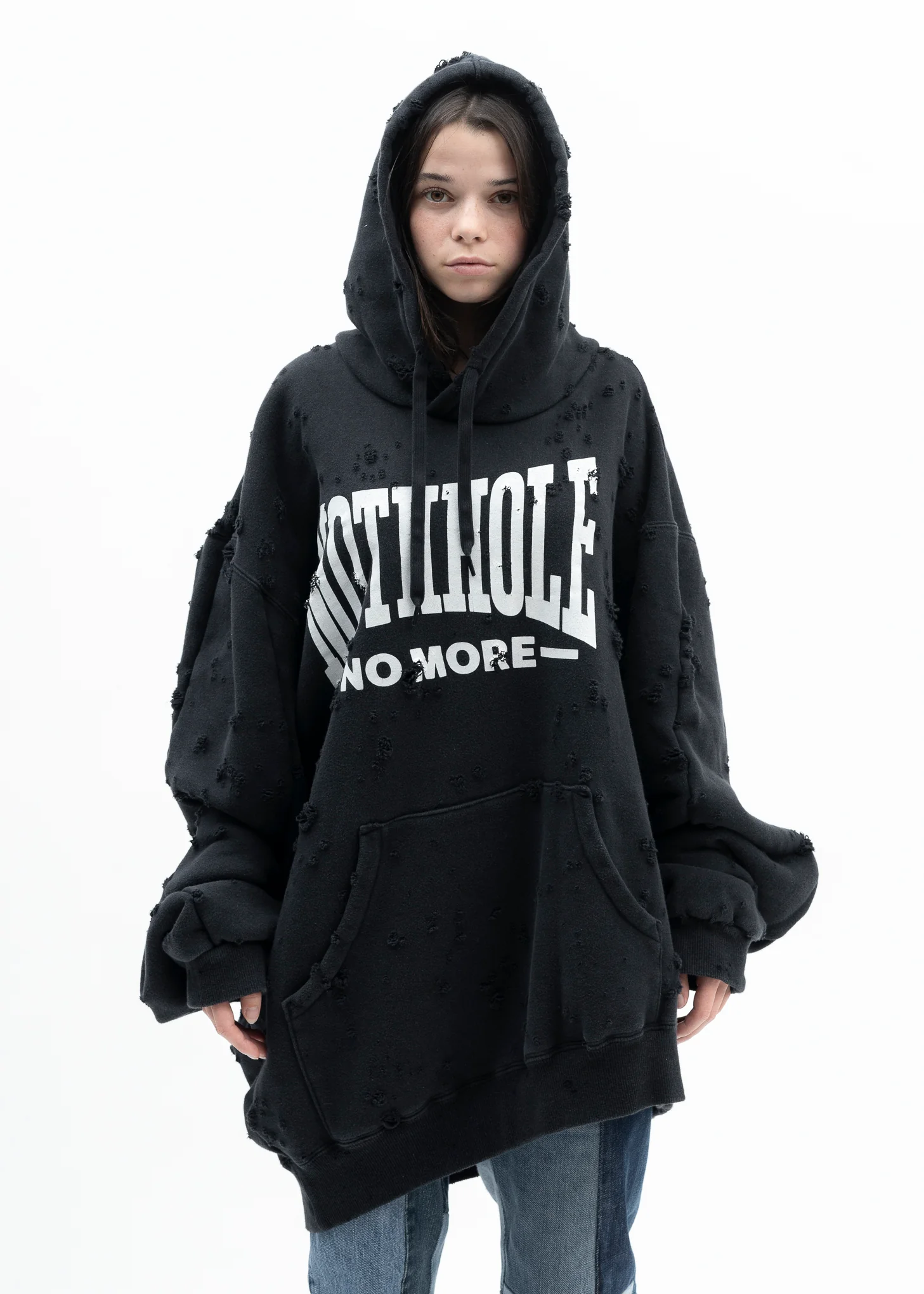 BLACK ZOMBIE SILHOUETTE HOODIE