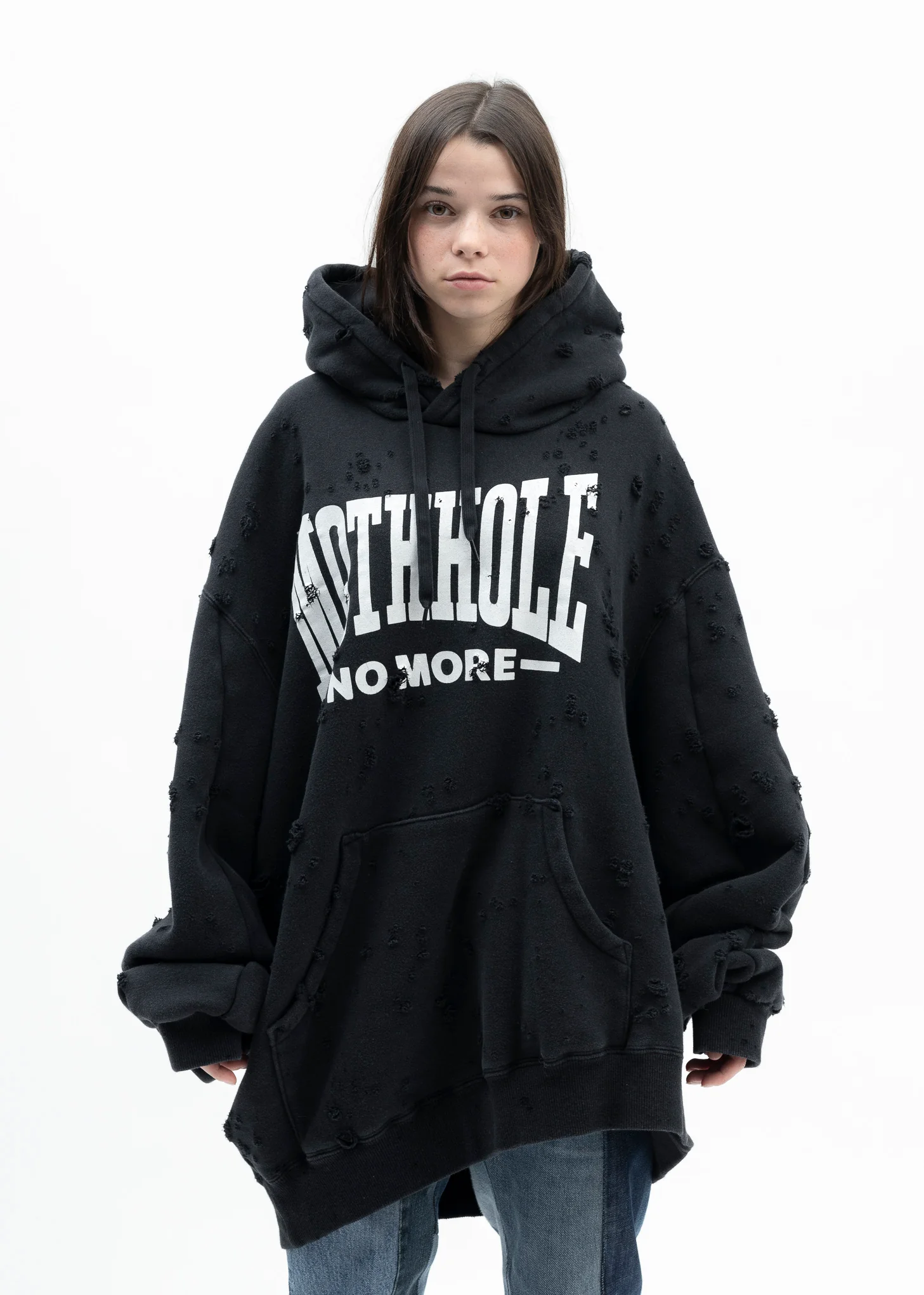 BLACK ZOMBIE SILHOUETTE HOODIE - Image 3