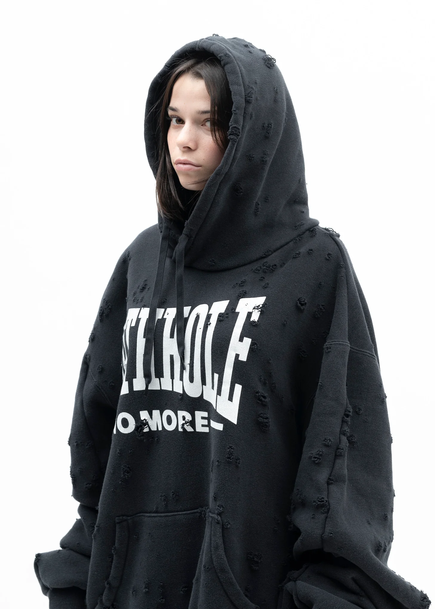 BLACK ZOMBIE SILHOUETTE HOODIE - Image 5