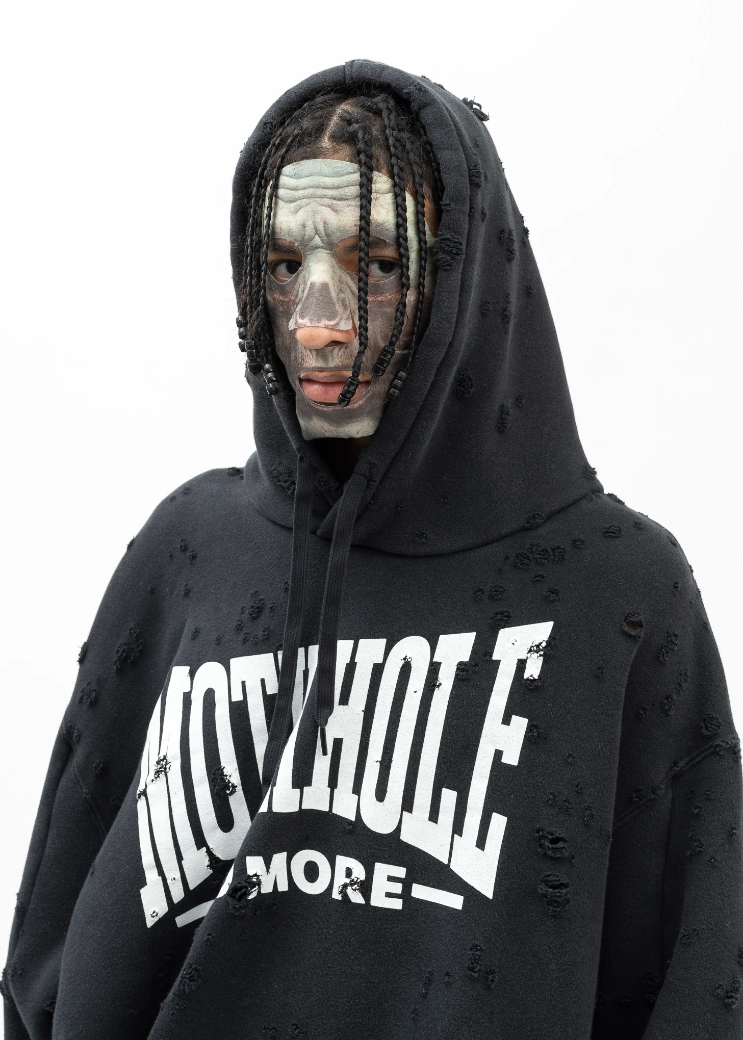 BLACK ZOMBIE SILHOUETTE HOODIE - Image 4