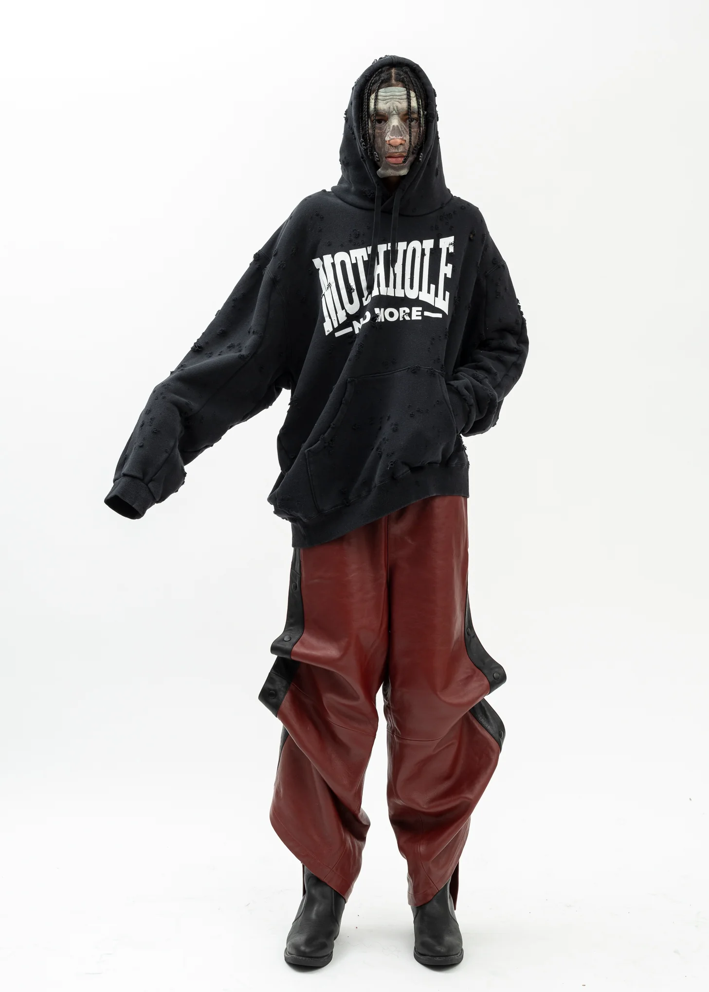 BLACK ZOMBIE SILHOUETTE HOODIE - Image 7