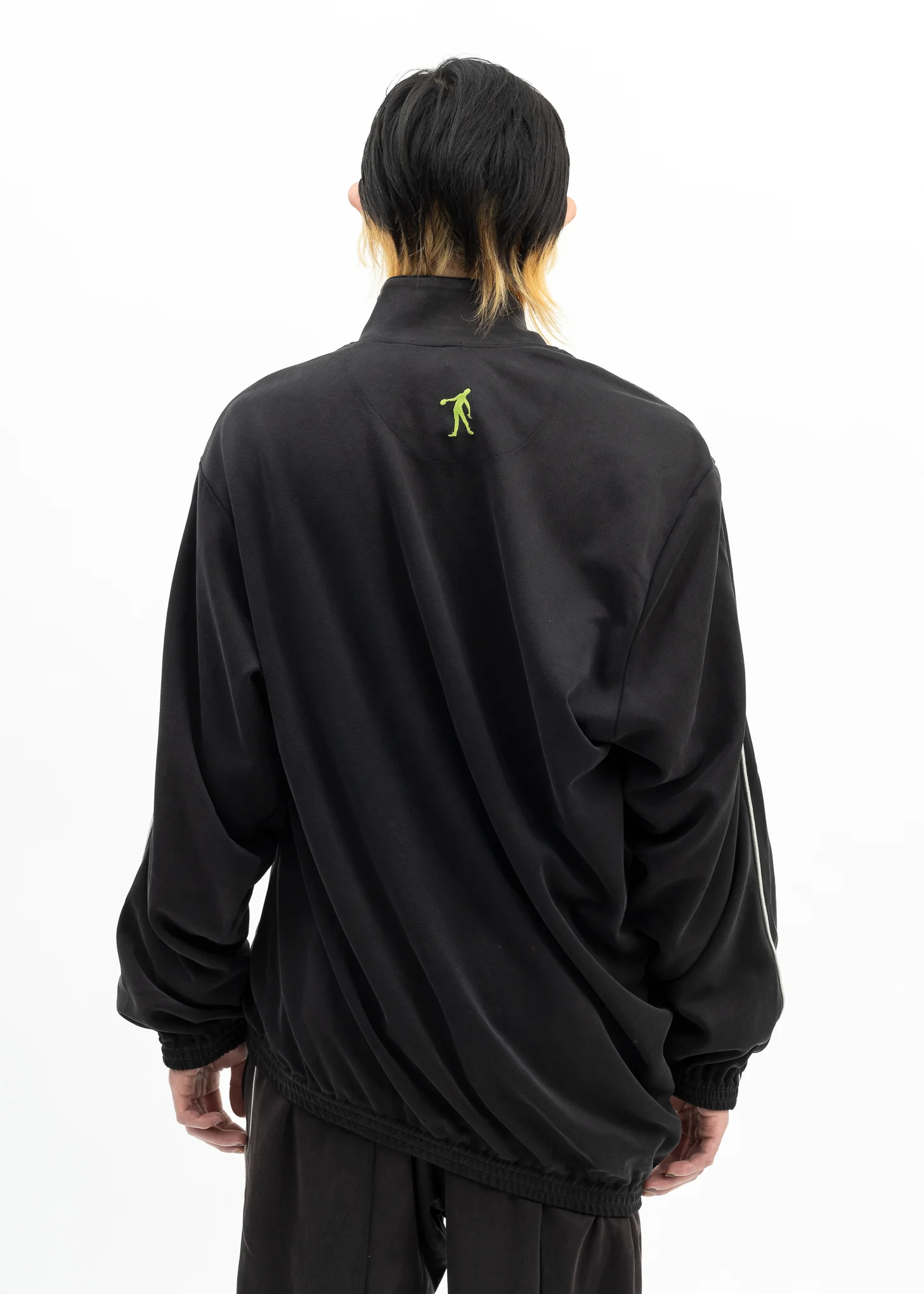 BLACK ZOMBIE SILHOUETTE TRACK JACKET - Image 2
