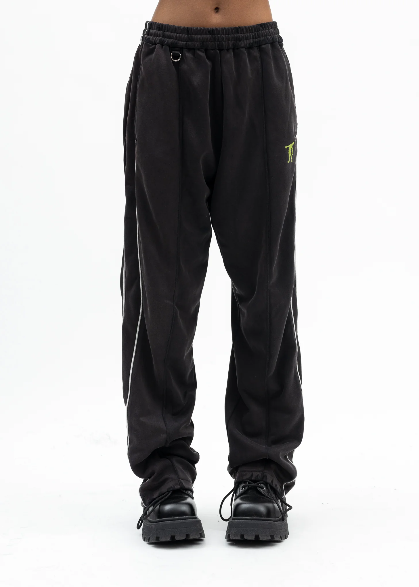 BLACK ZOMBIE SILHOUETTE TRACK PANTS