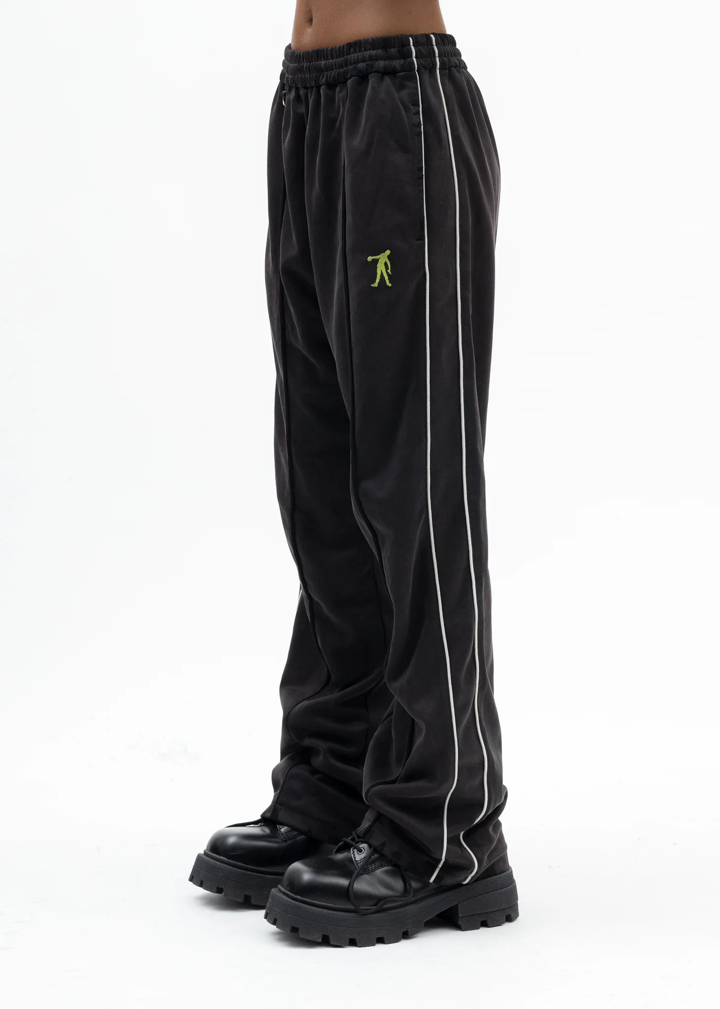 BLACK ZOMBIE SILHOUETTE TRACK PANTS - Image 2