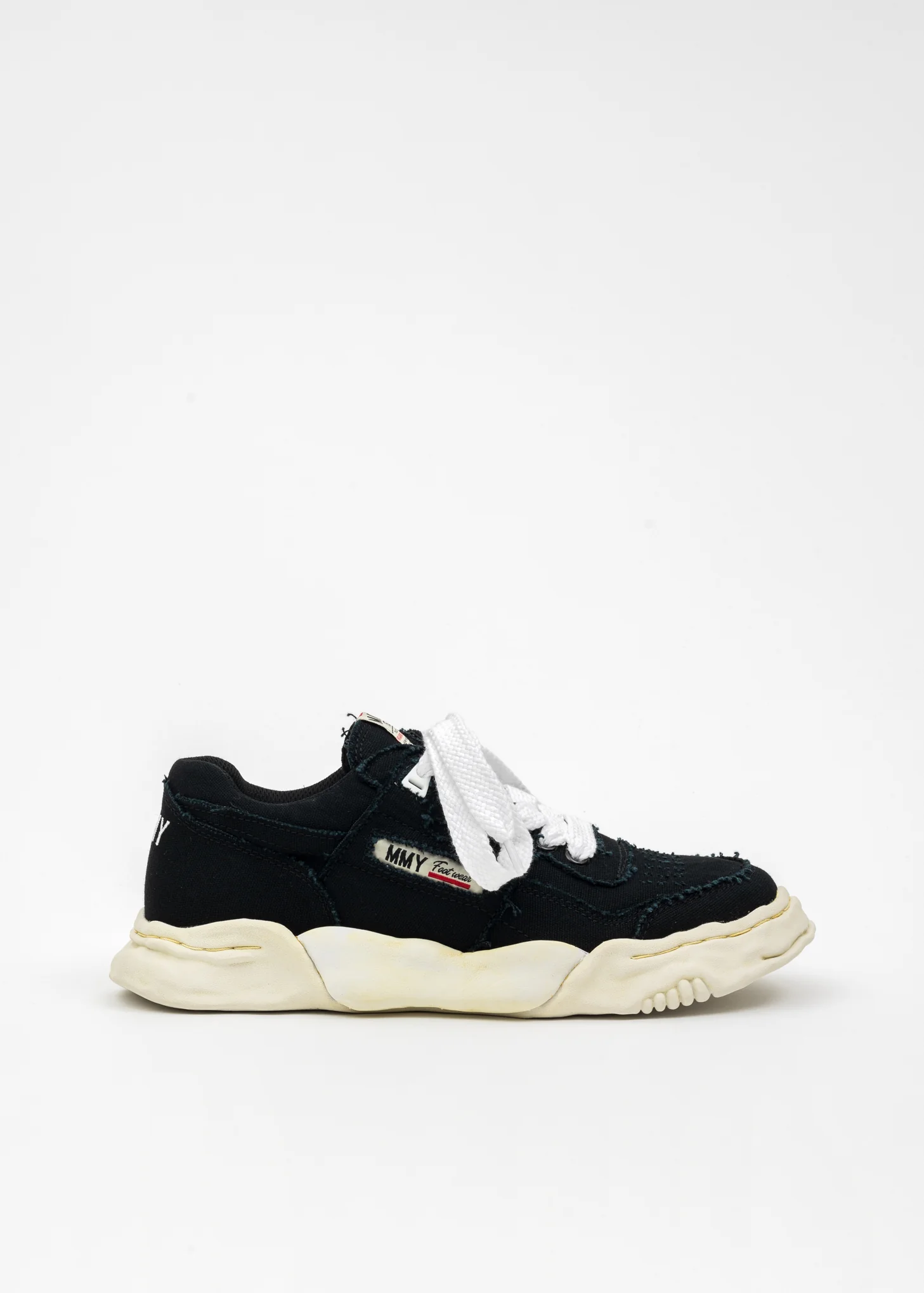 Black OG Sole Canvas Low-Top Sneaker (PARKER DYED) - Image 6