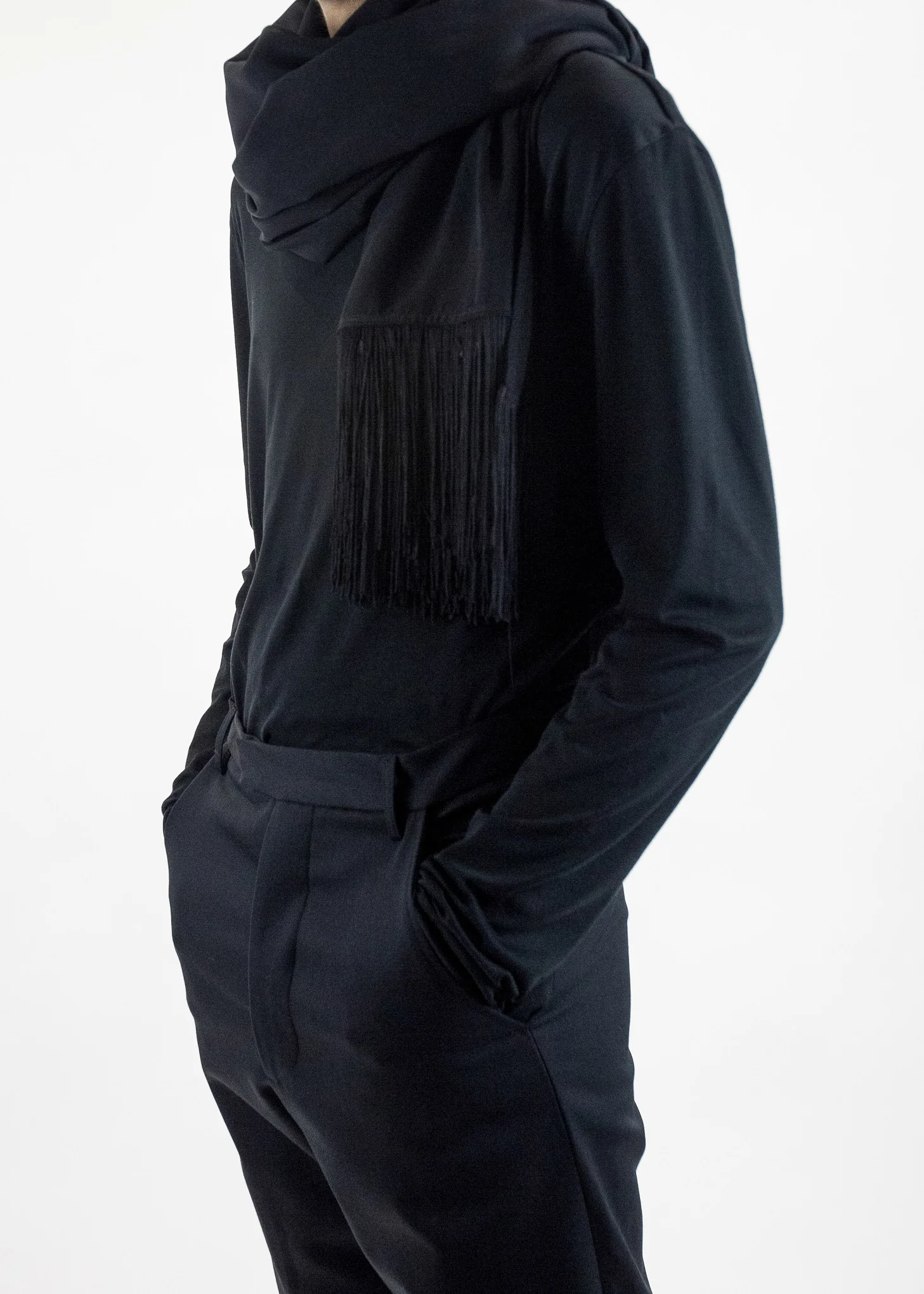 Blake Scarf with Fringing - Image 2