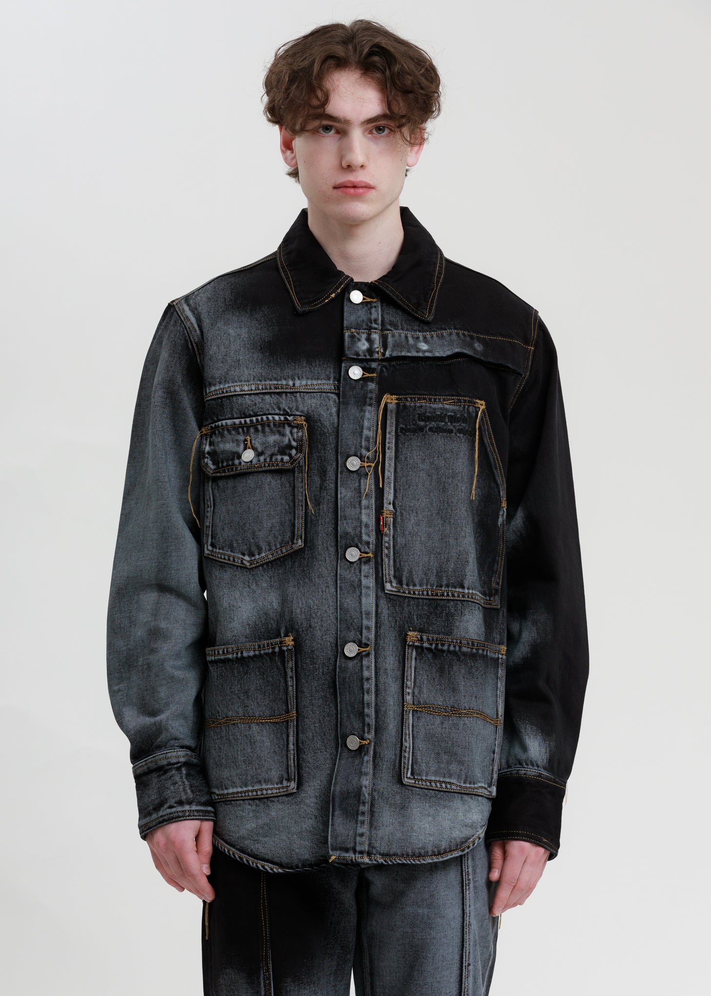 Blue And Black Levi's Edition Denim Oversized Shirt