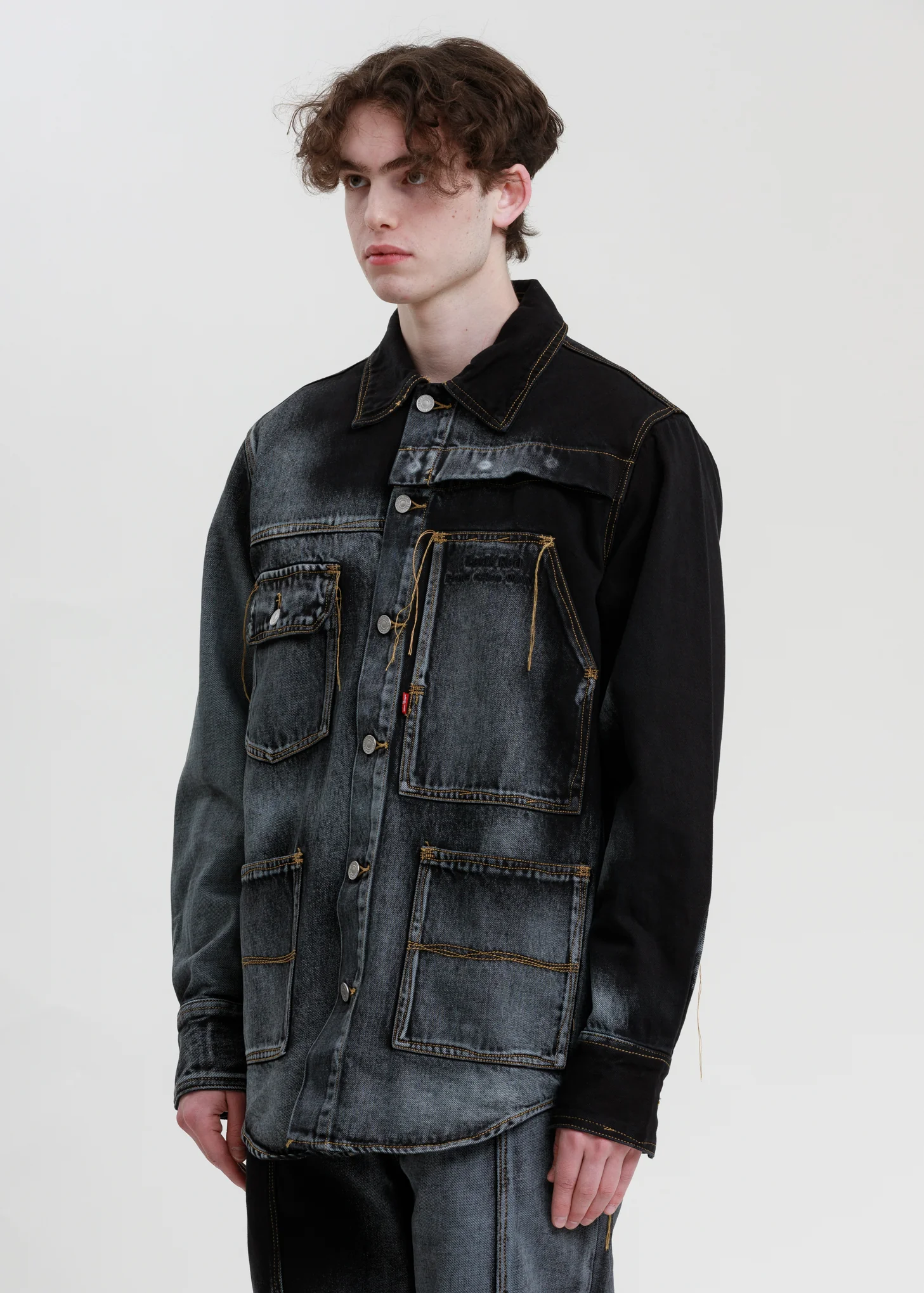Blue And Black Levi's Edition Denim Oversized Shirt - Image 2