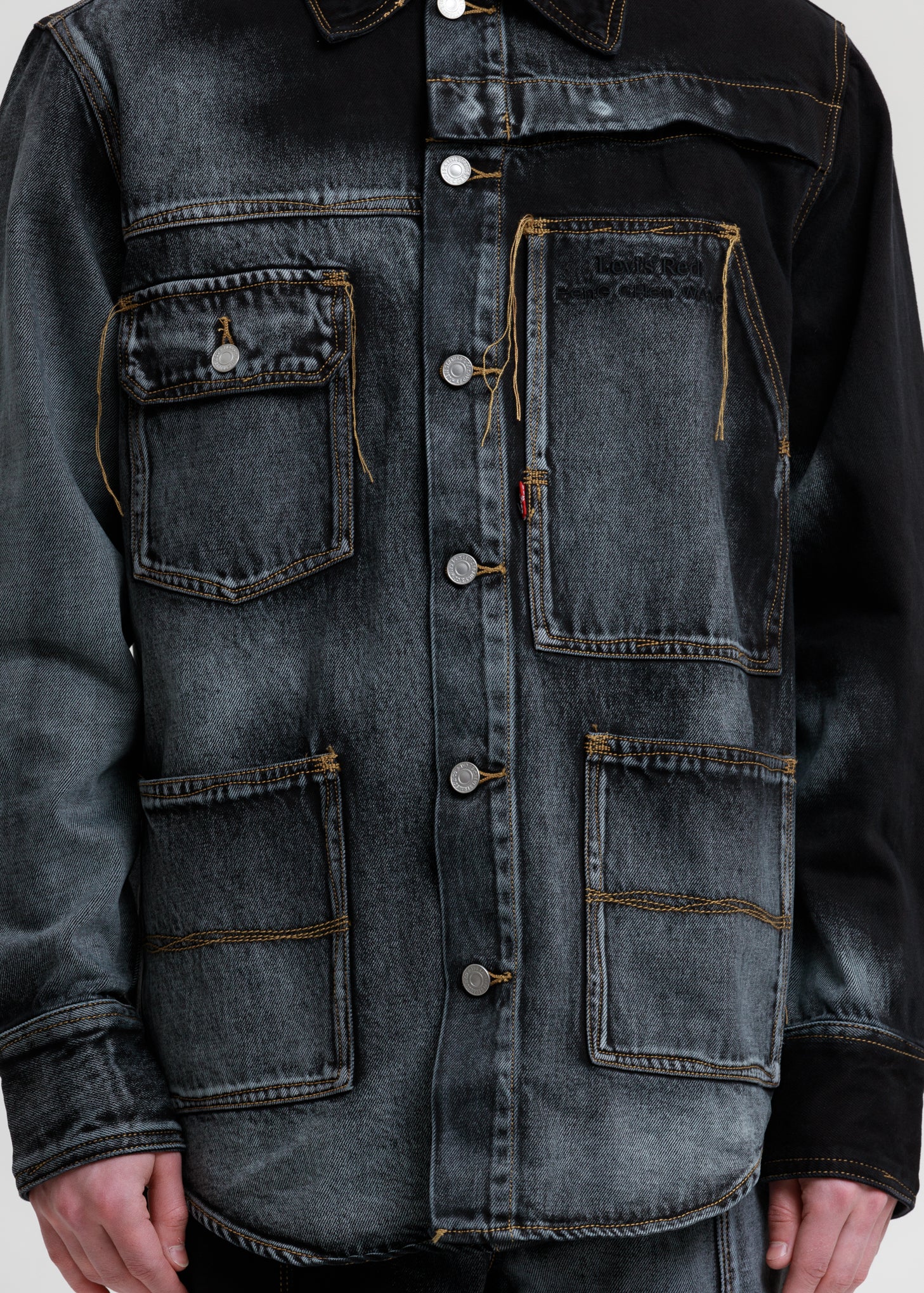 Blue And Black Levi's Edition Denim Oversized Shirt - Image 4