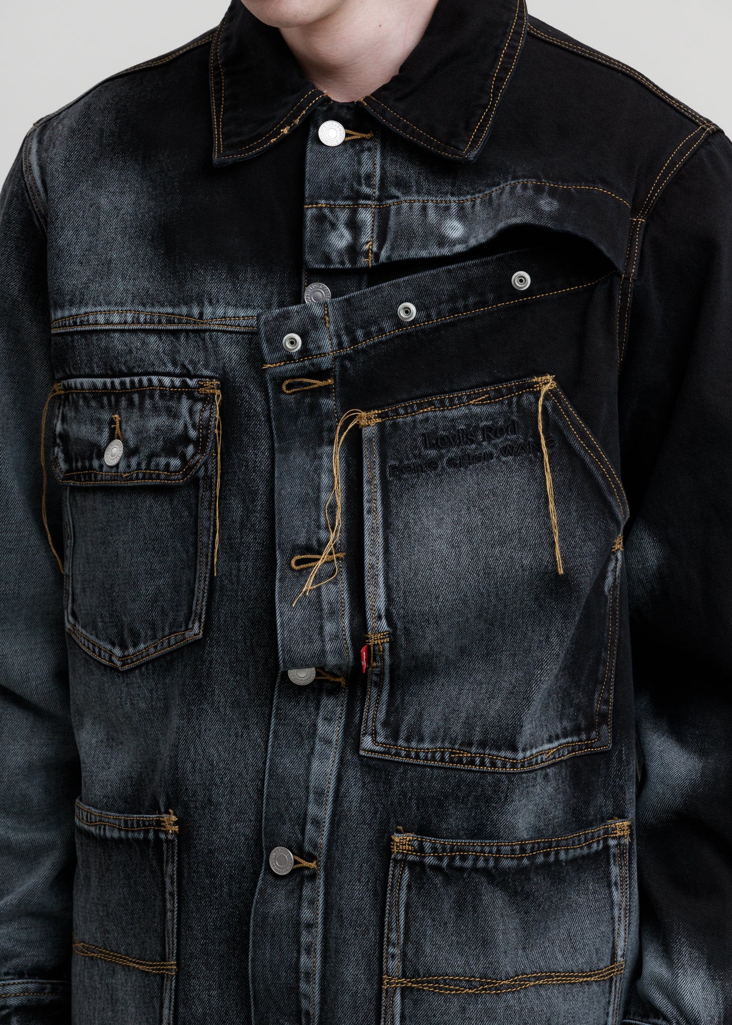 Blue And Black Levi's Edition Denim Oversized Shirt - Image 5