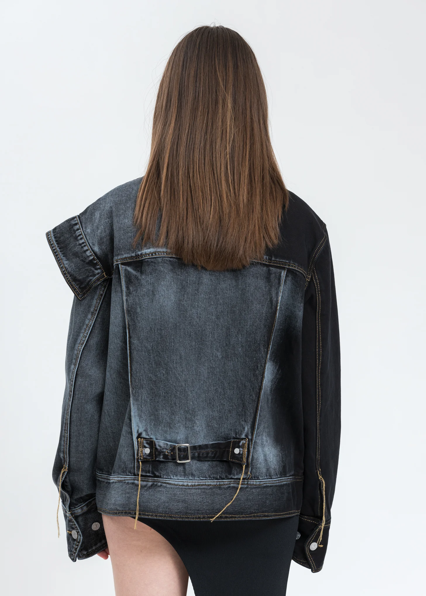 Blue And Black Levi's Edition Denim Oversized Trucker Jacket - Image 3