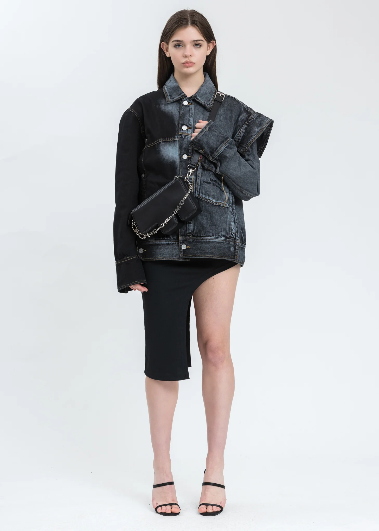 Blue And Black Levi's Edition Denim Oversized Trucker Jacket - Image 5