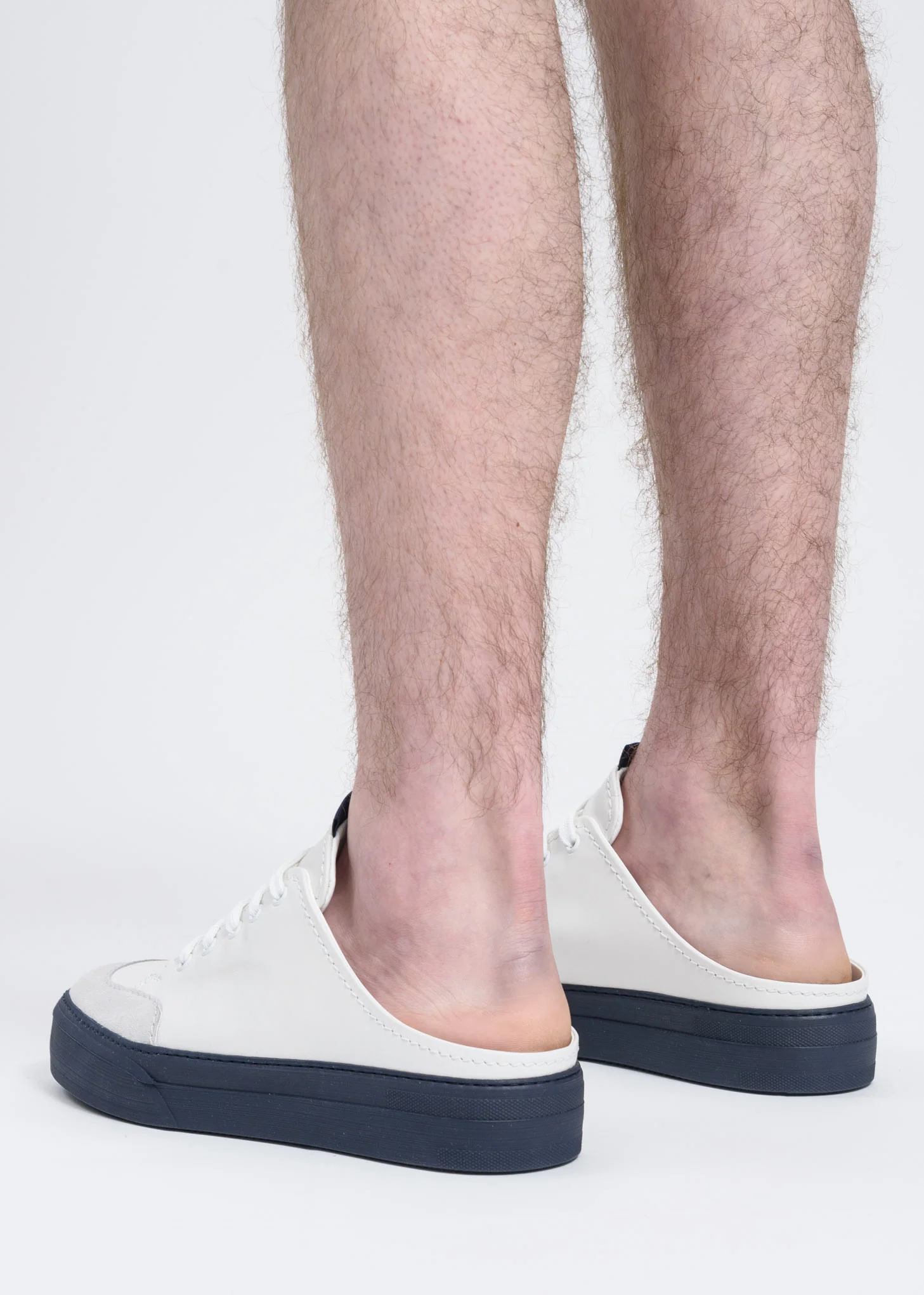 Blue and White Sabot Sneakers - Image 5