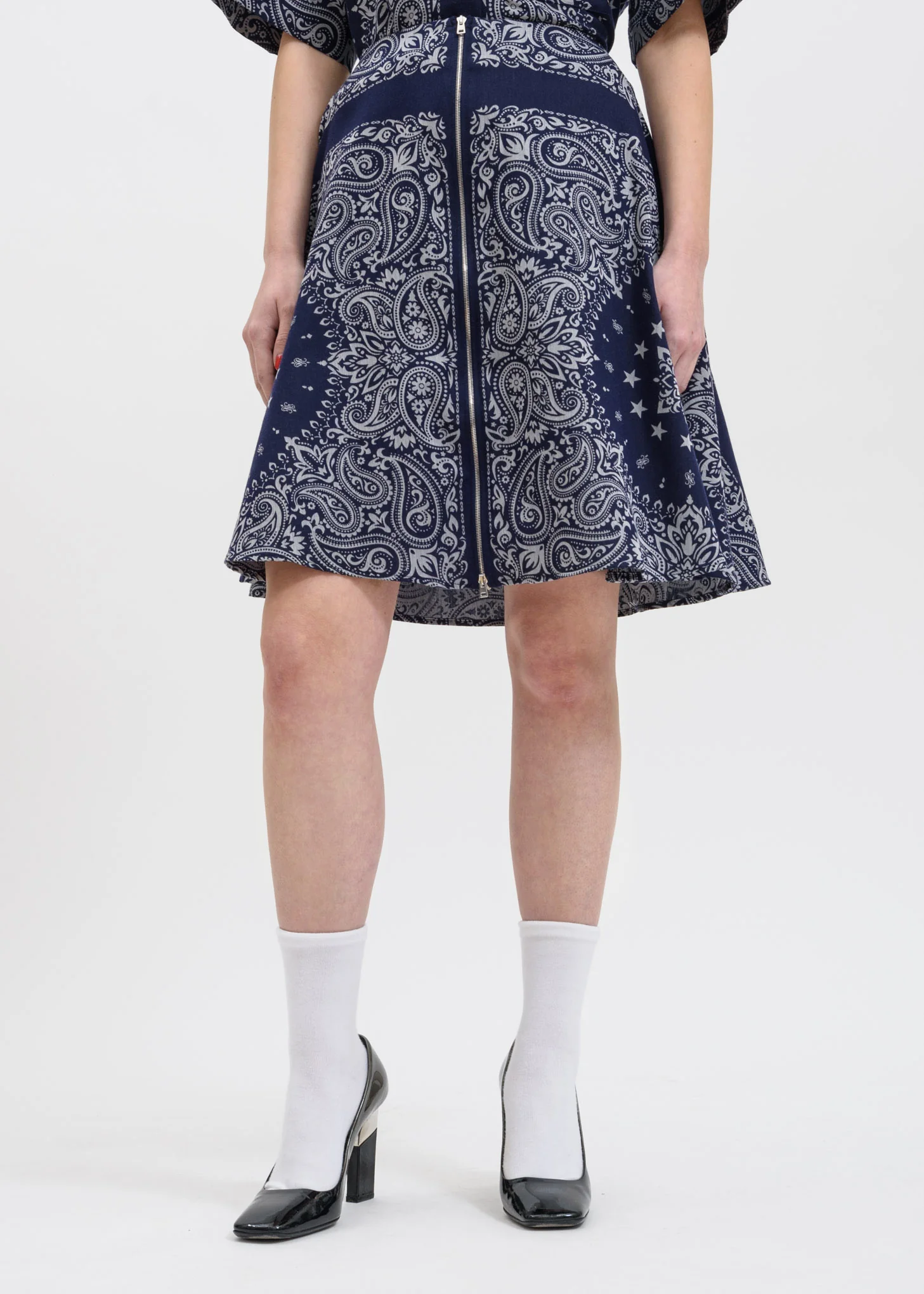 Blue Bandana Steps Skirt