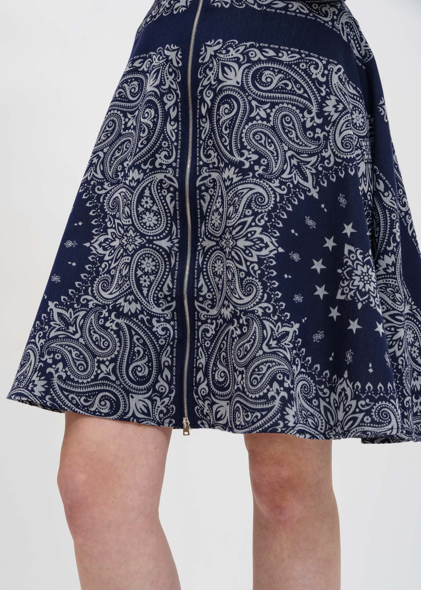 Blue Bandana Steps Skirt - Image 3