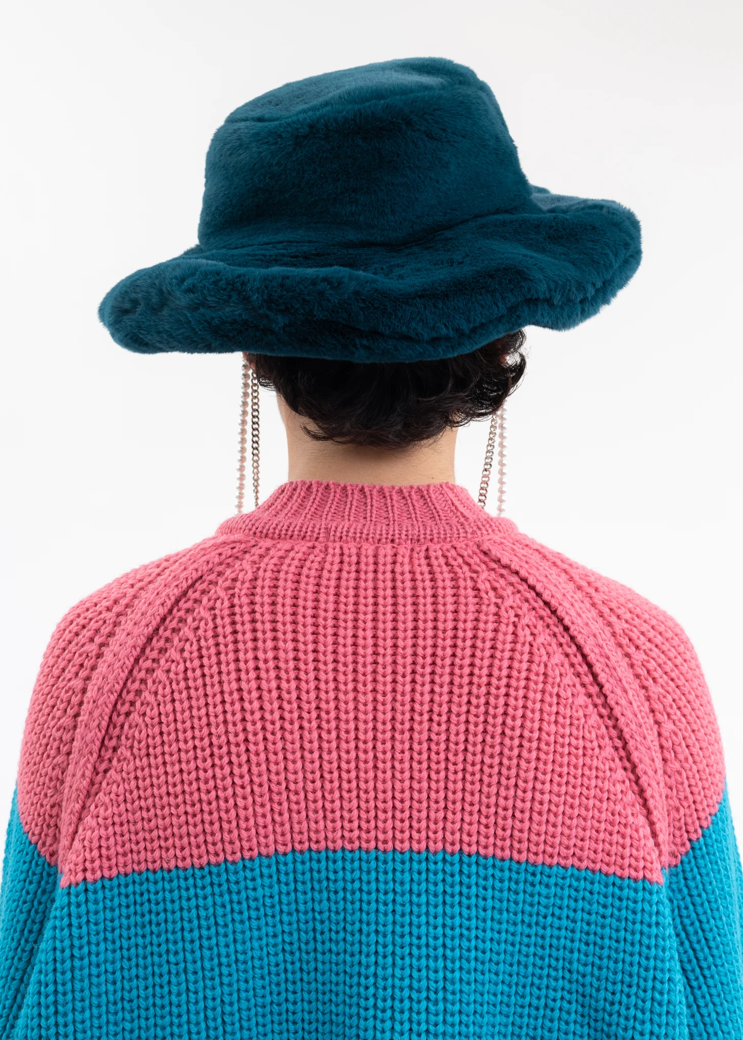 Blue Big Fur Hat KIDILL × CA4LA Collaboration - Image 3