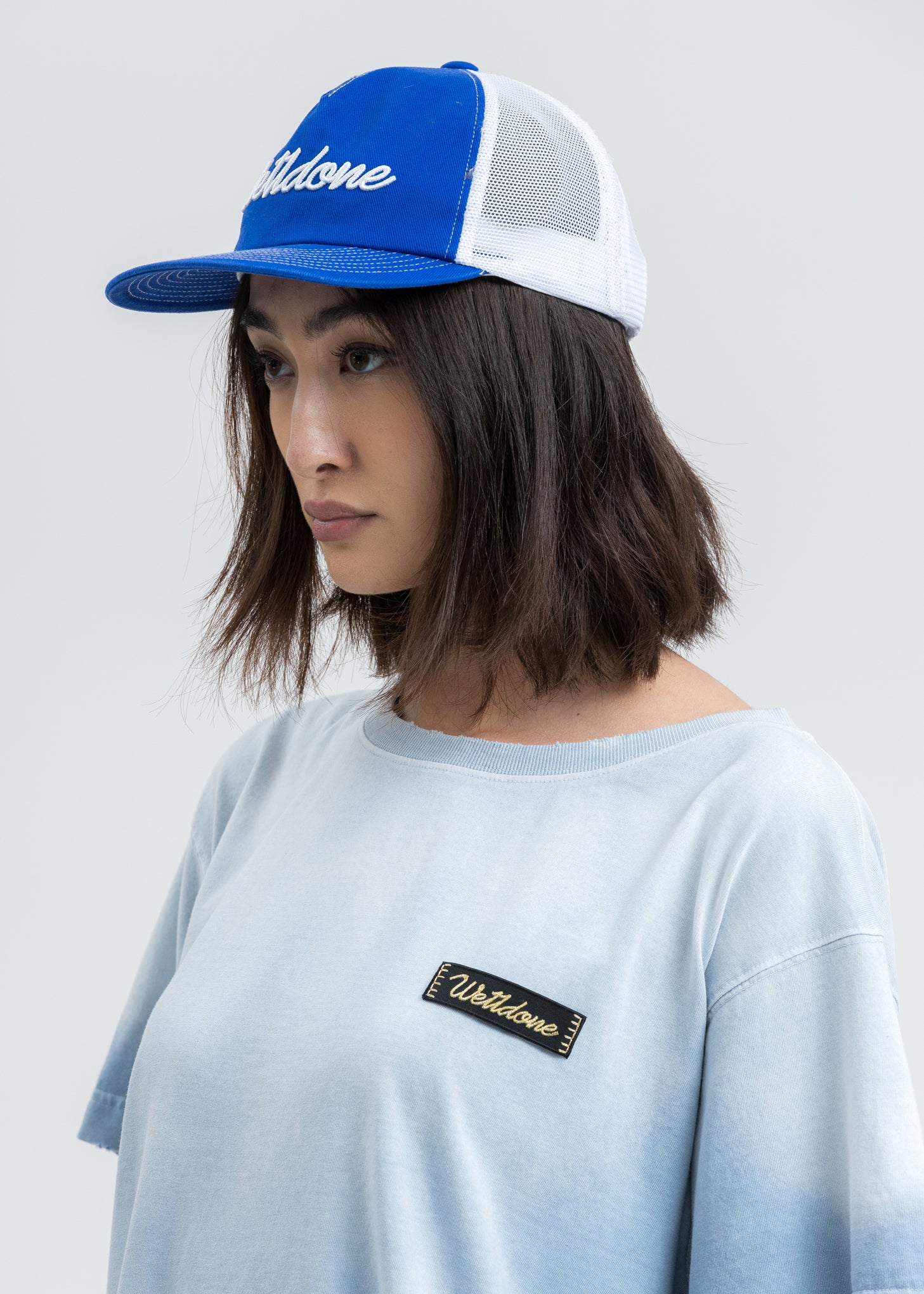 Blue Big Logo Embroidered Cap
