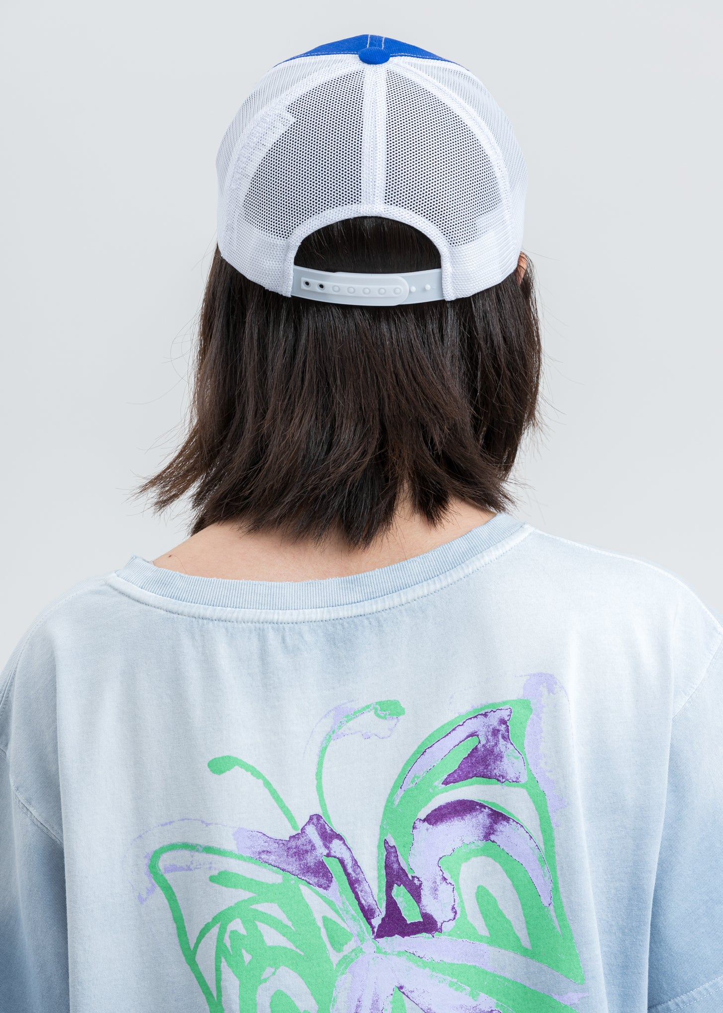Blue Big Logo Embroidered Cap - Image 3