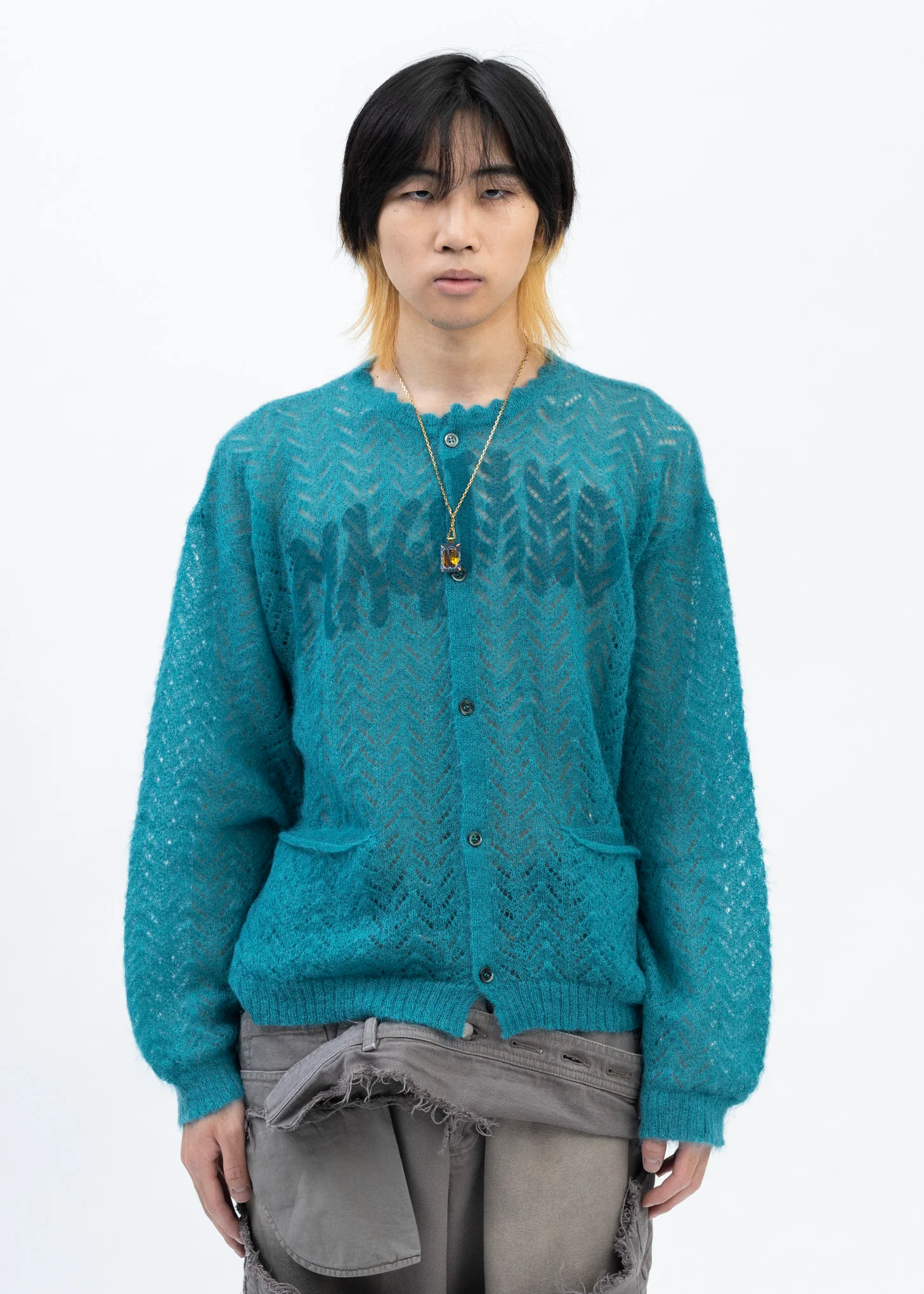 BLUE  BIMBO CARDIGAN
