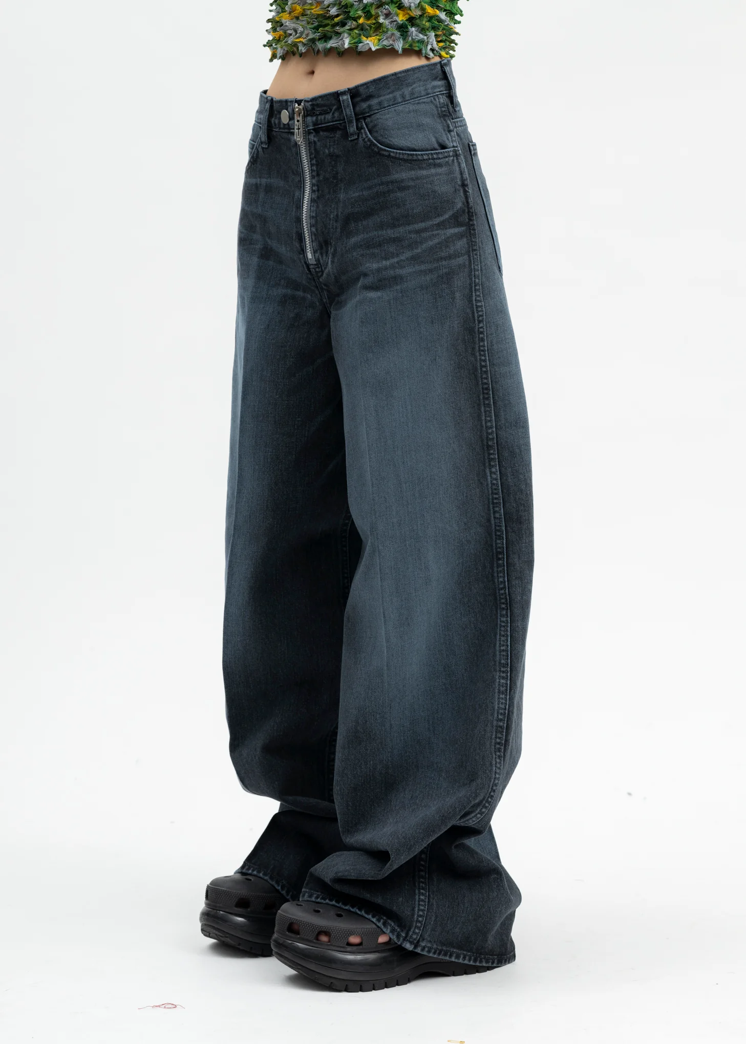 BLUE  "MASUBOYS" BAGGY JEANS (OVER DYE) - Image 2